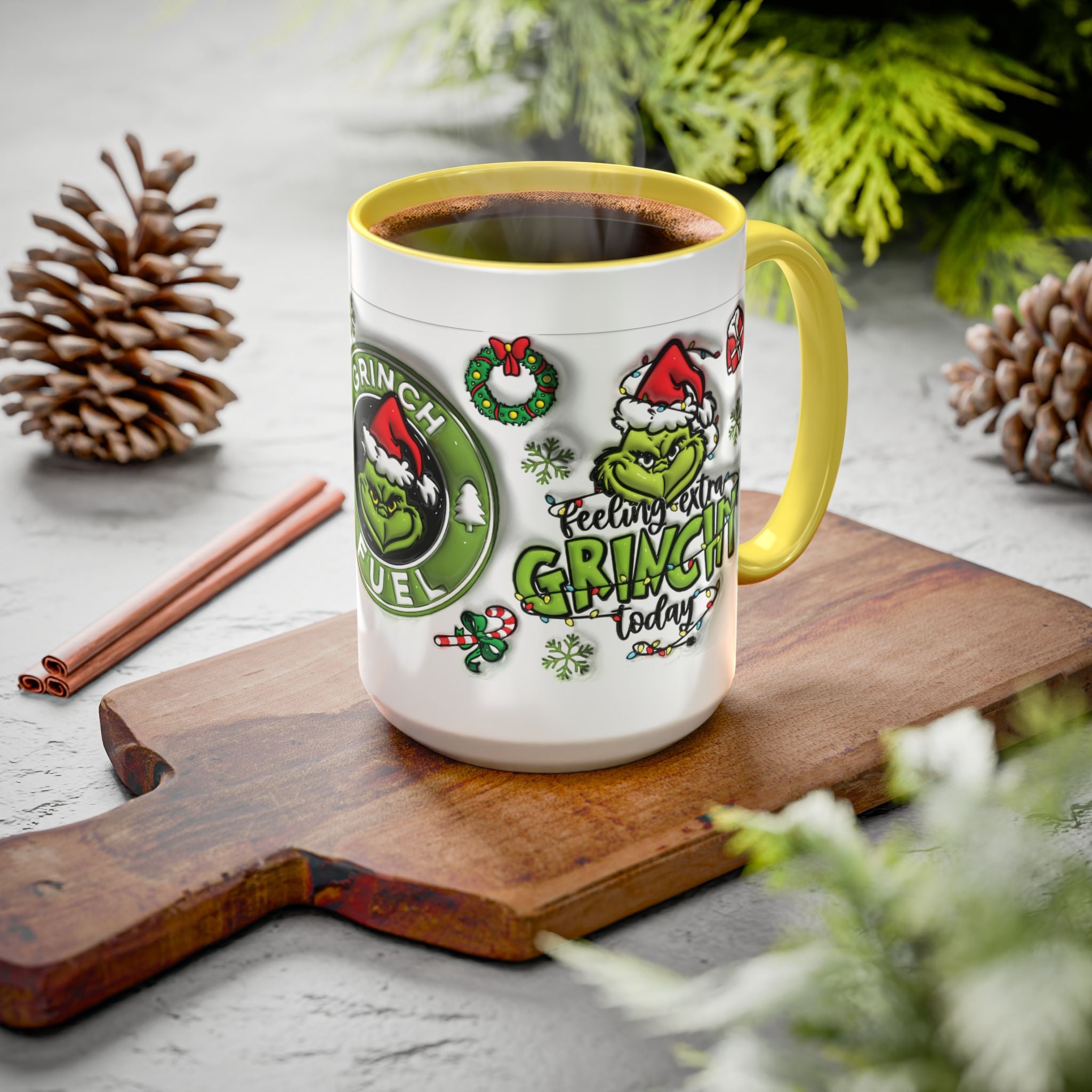 Grinch-themed Coffee Mug, Fun Holiday Gift, Christmas Mug, Grinch Fuel, Unique Grinchy Decor, Extra Grinchy Mug