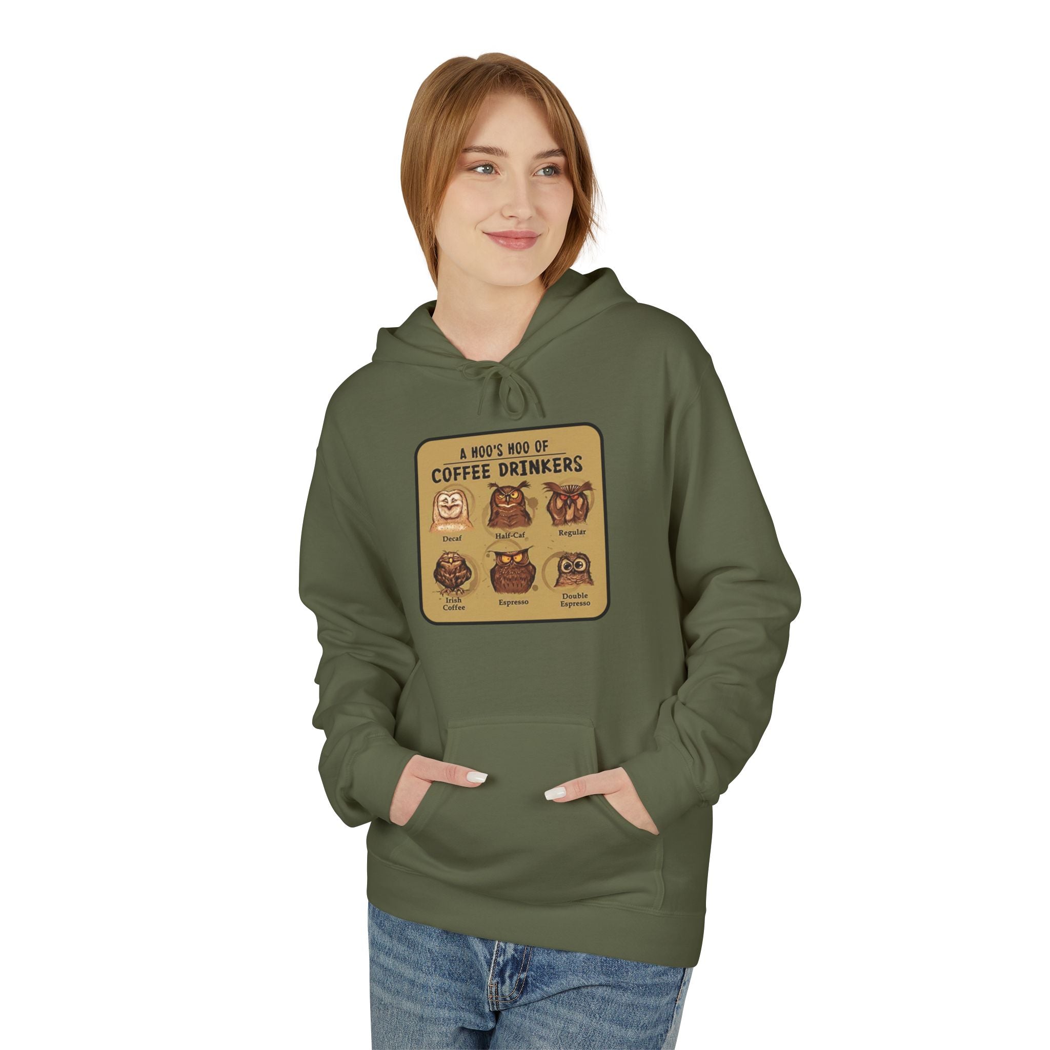 Coffee Drinkers Chart Hoodie | Coffee Types Illustration, Retro Cafe Design
