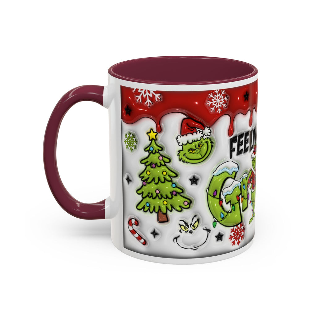 Grinch Holiday Mug - Feeling Extra Grinchy Today! Christmas Gift, Funny Coffee Cup, Holiday Decor, Winter Warmth