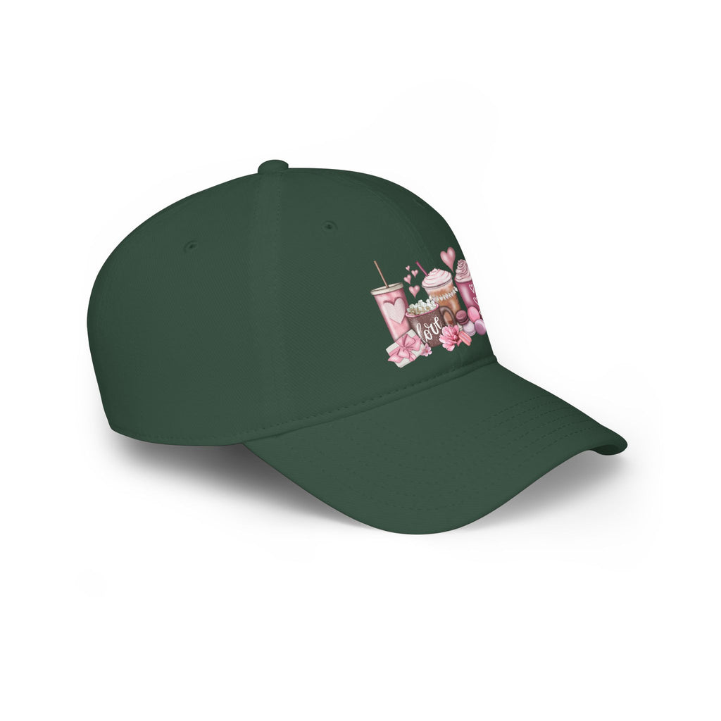 Love and Coffee Low Profile Baseball Cap