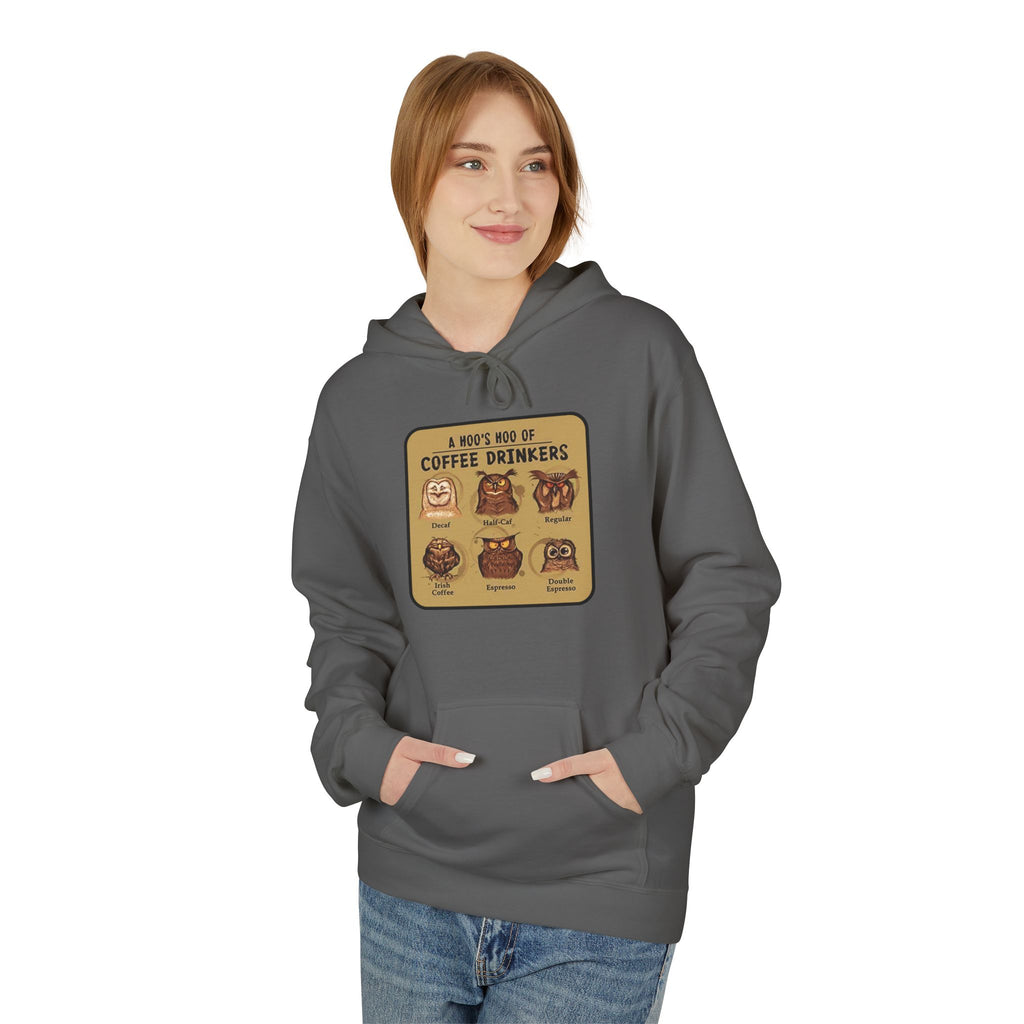Coffee Drinkers Chart Hoodie | Coffee Types Illustration, Retro Cafe Design