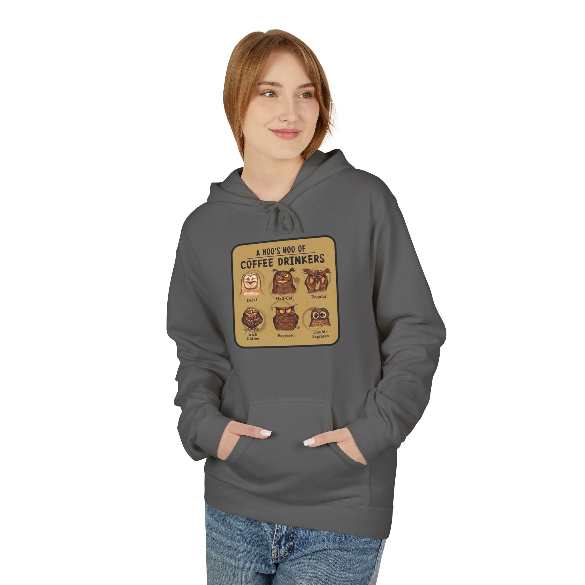 Coffee Drinkers Chart Hoodie | Coffee Types Illustration, Retro Cafe Design