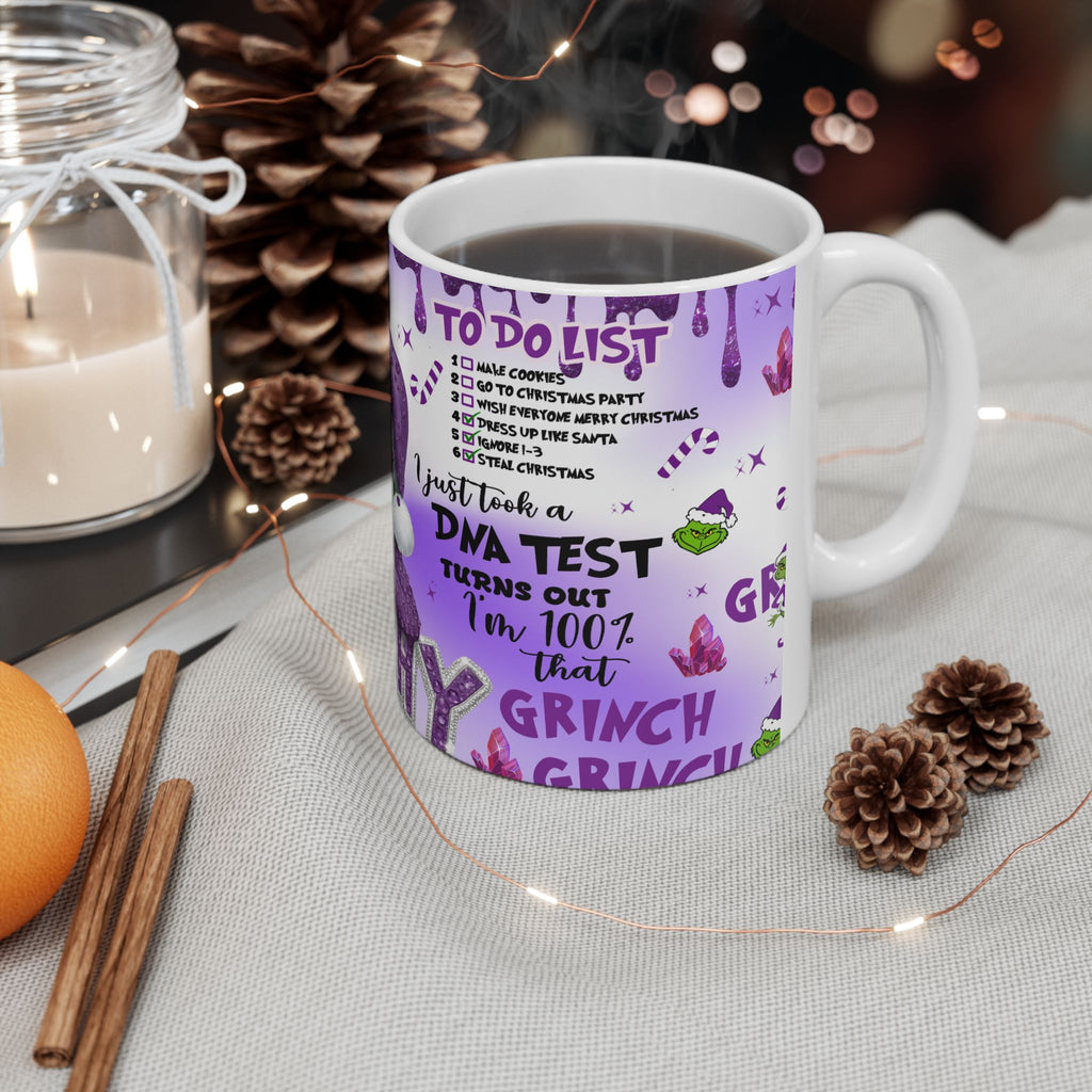 Whimsical Grinch Mug - Perfect Holiday Gift, Fun Coffee Cup, Festive Drinkware, Humor Collectible, Christmas Decor