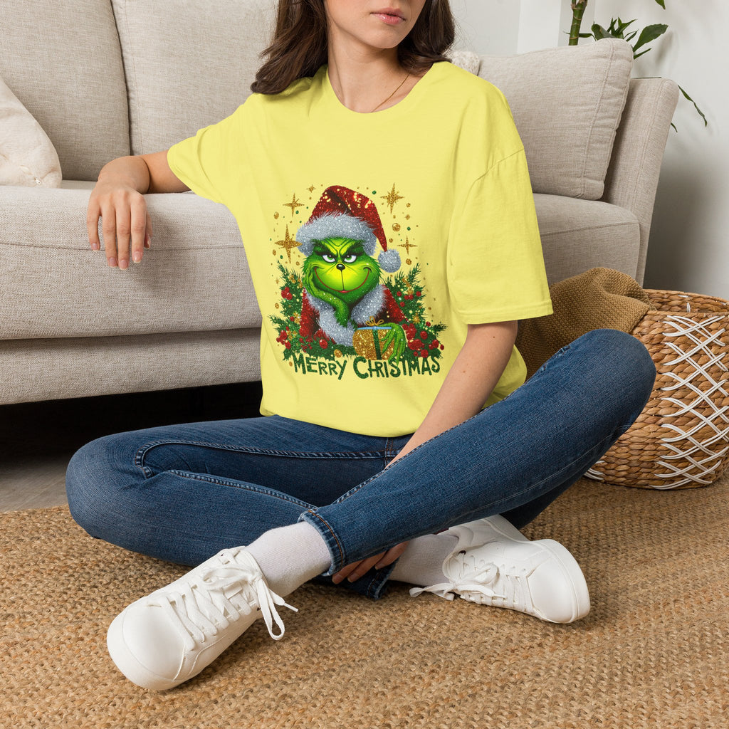 Grinch Christmas T-Shirt | Unisex Softstyle Tee | Merry Christmas Tee | Holiday Gift | Festive Apparel | Cute Grinch Shirt | Xmas Fashion