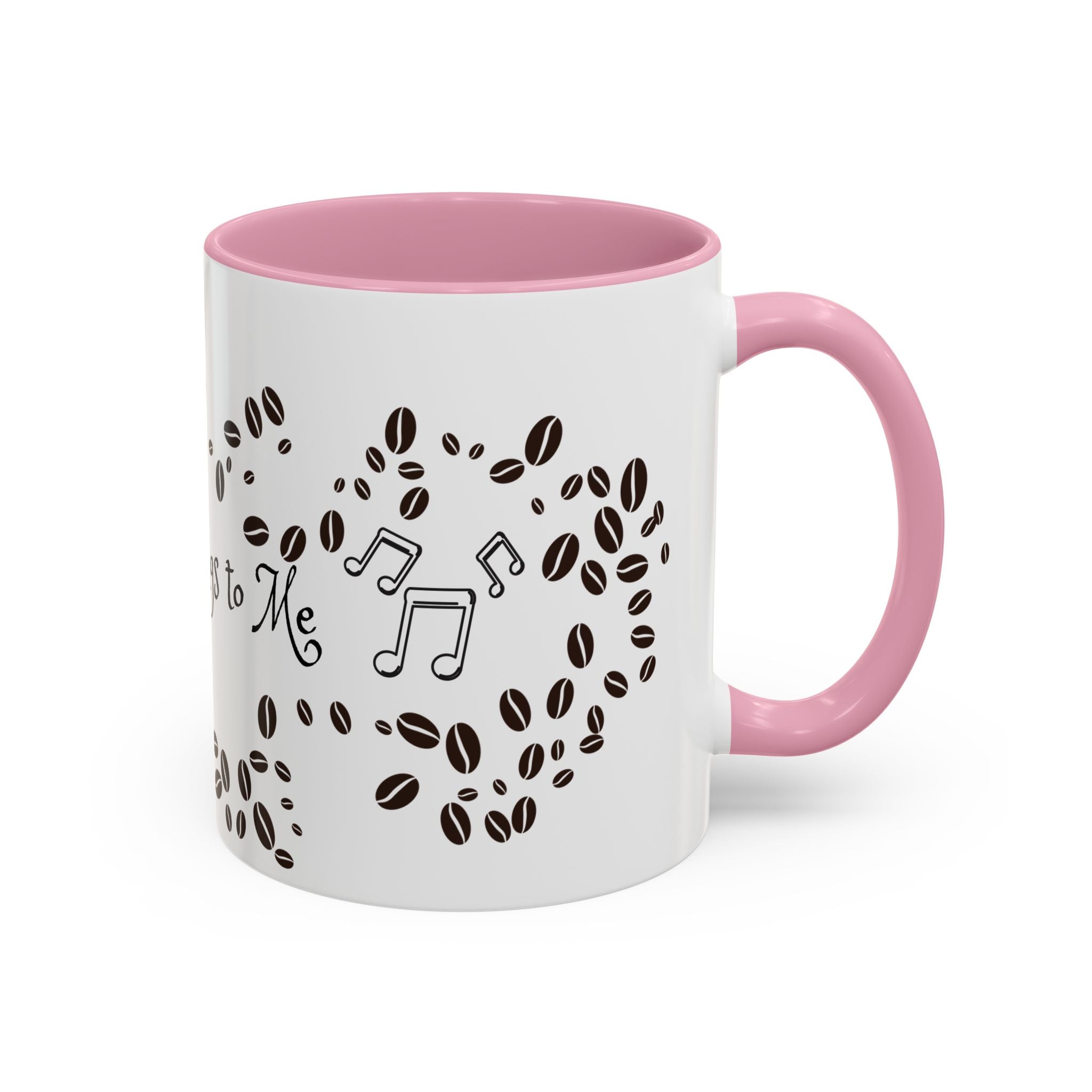 Coffee Sings to Me Mug — 11oz/15oz Ceramic Coffee Bean Music Mug