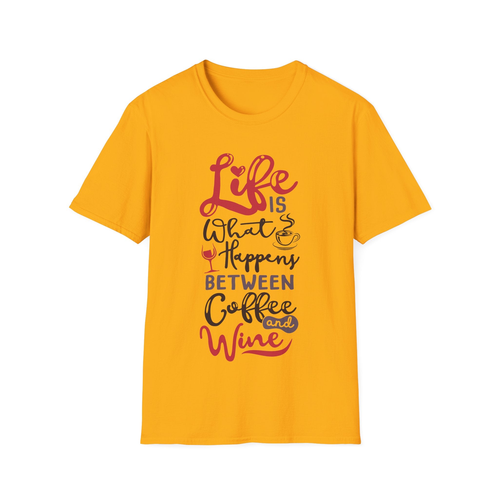 Coffee and Wine - Men's and Woman's Soft style T-Shirt