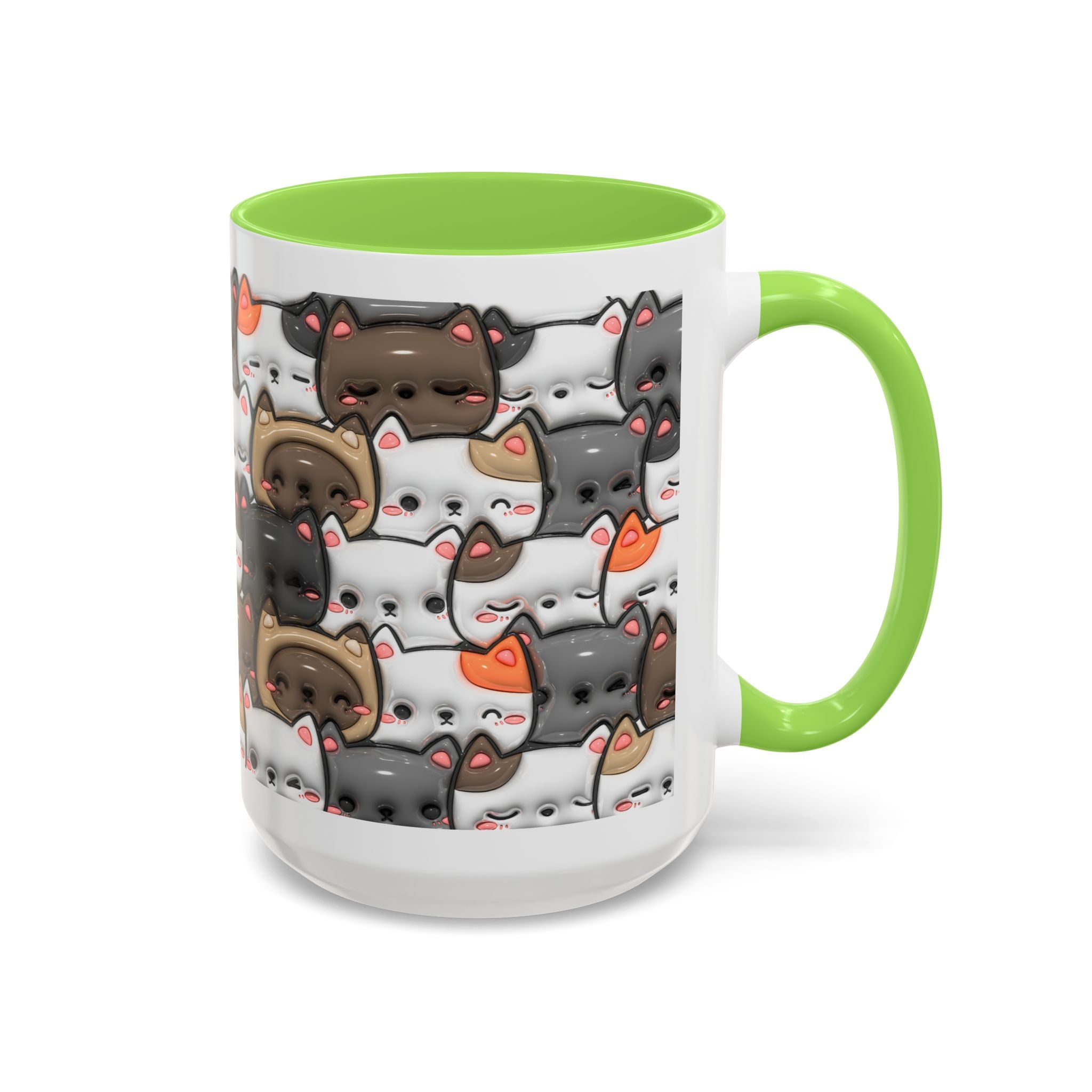 Colorful Cat Mugs - Cute Pet Lover Gift, Cat-Themed Coffee Cup, Cat Lover's Mug, Fun Kitchen Decor, Feline Art Drinkware