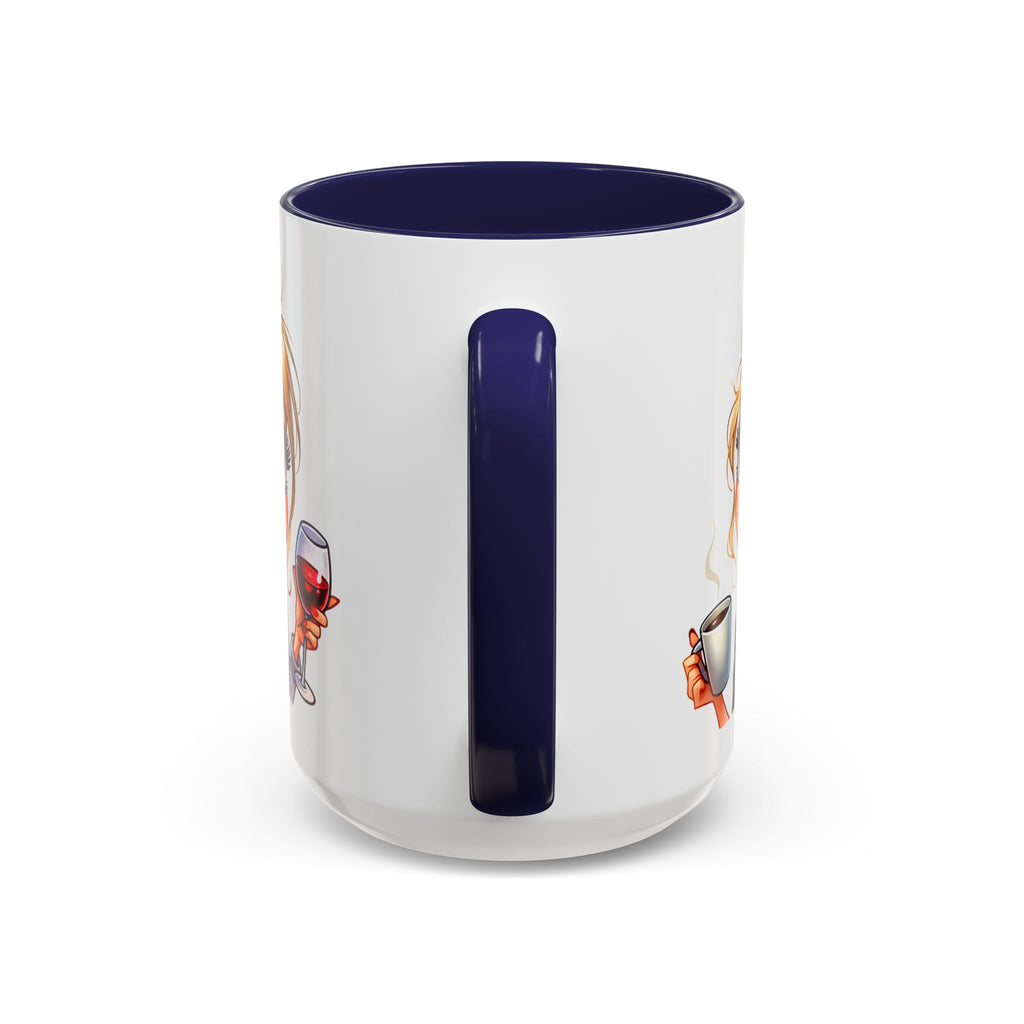My Day Starts With Coffee and Ends With Wine Mug | Accent Coffee Mug