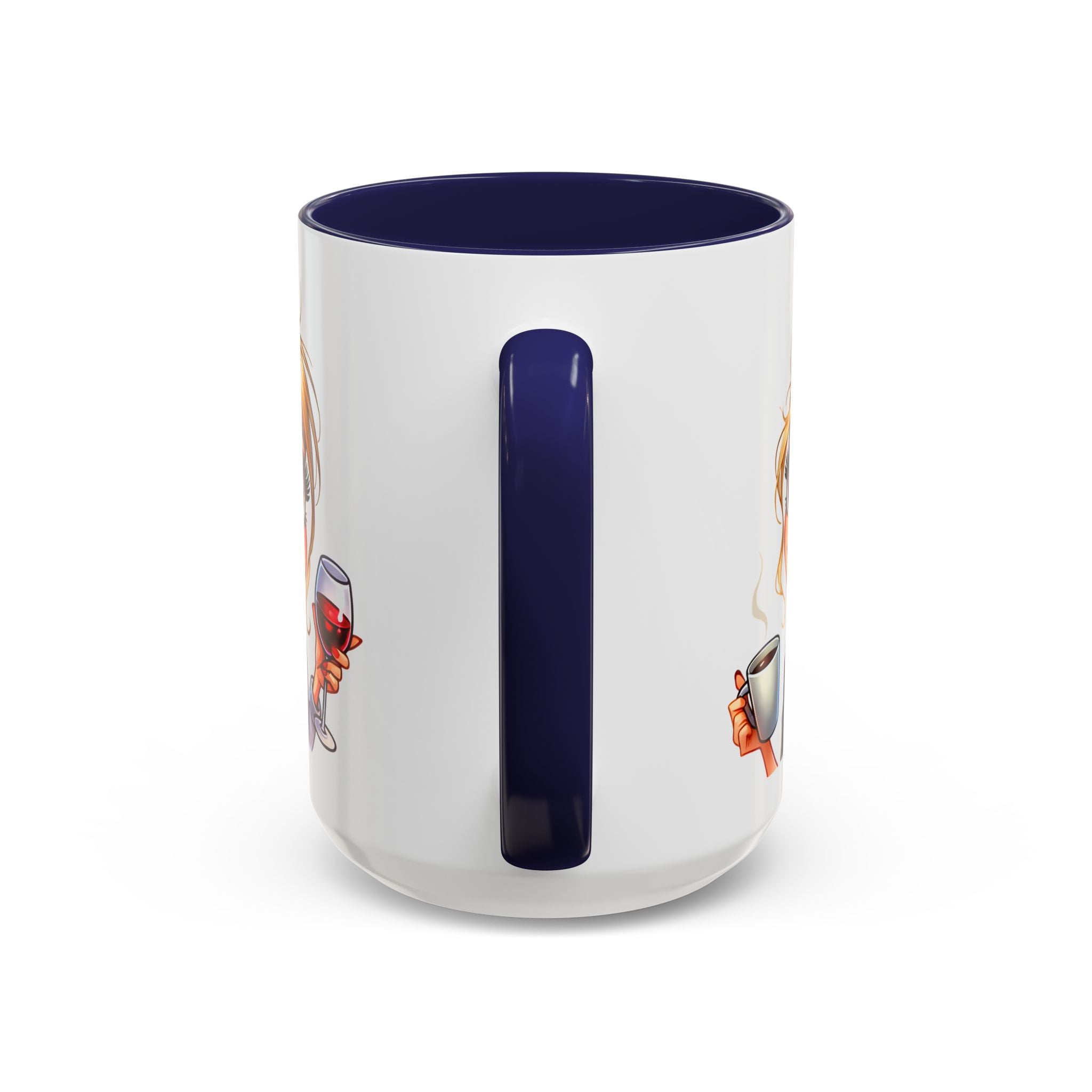 My Day Starts With Coffee and Ends With Wine Mug | Accent Coffee Mug