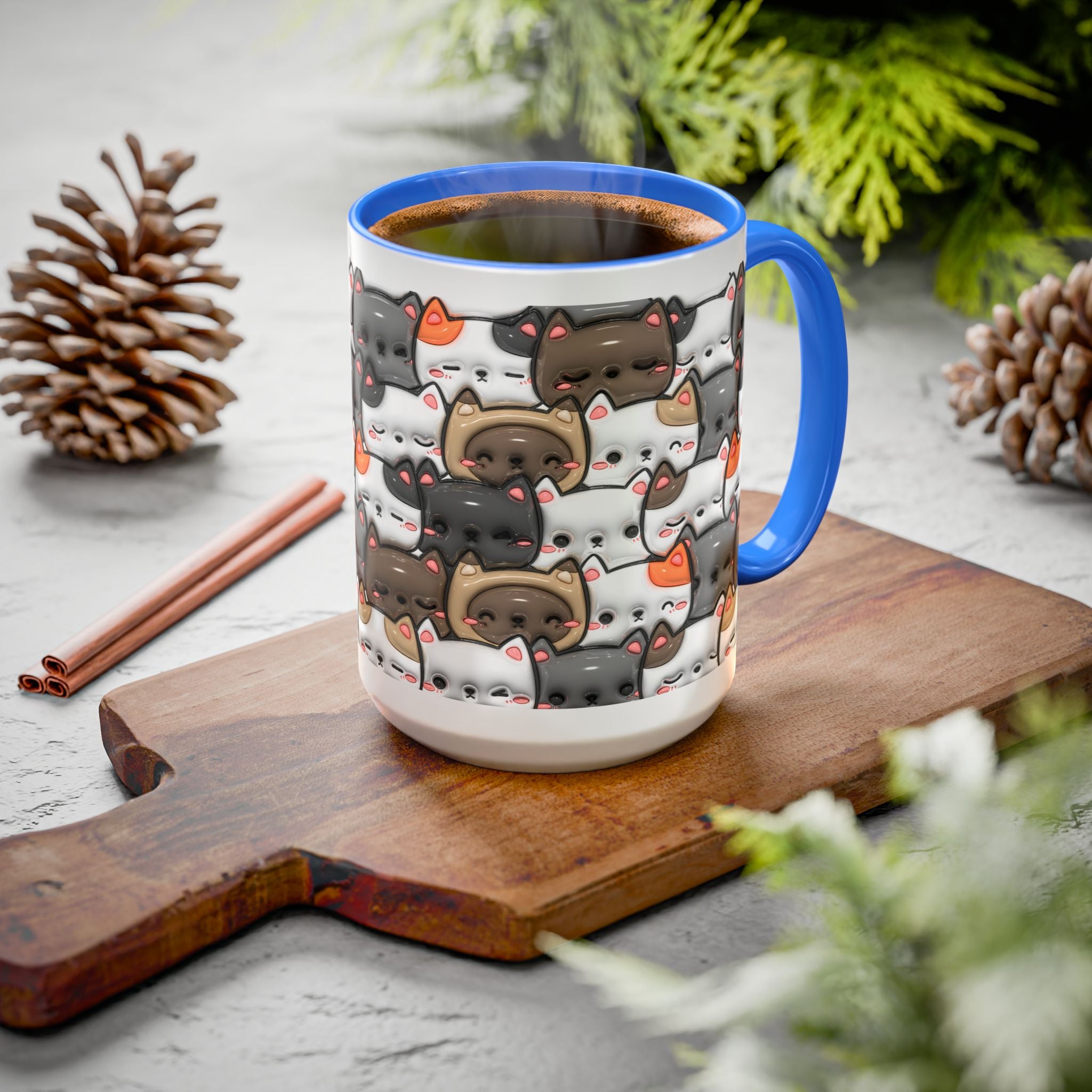 Colorful Cat Mugs - Cute Pet Lover Gift, Cat-Themed Coffee Cup, Cat Lover's Mug, Fun Kitchen Decor, Feline Art Drinkware