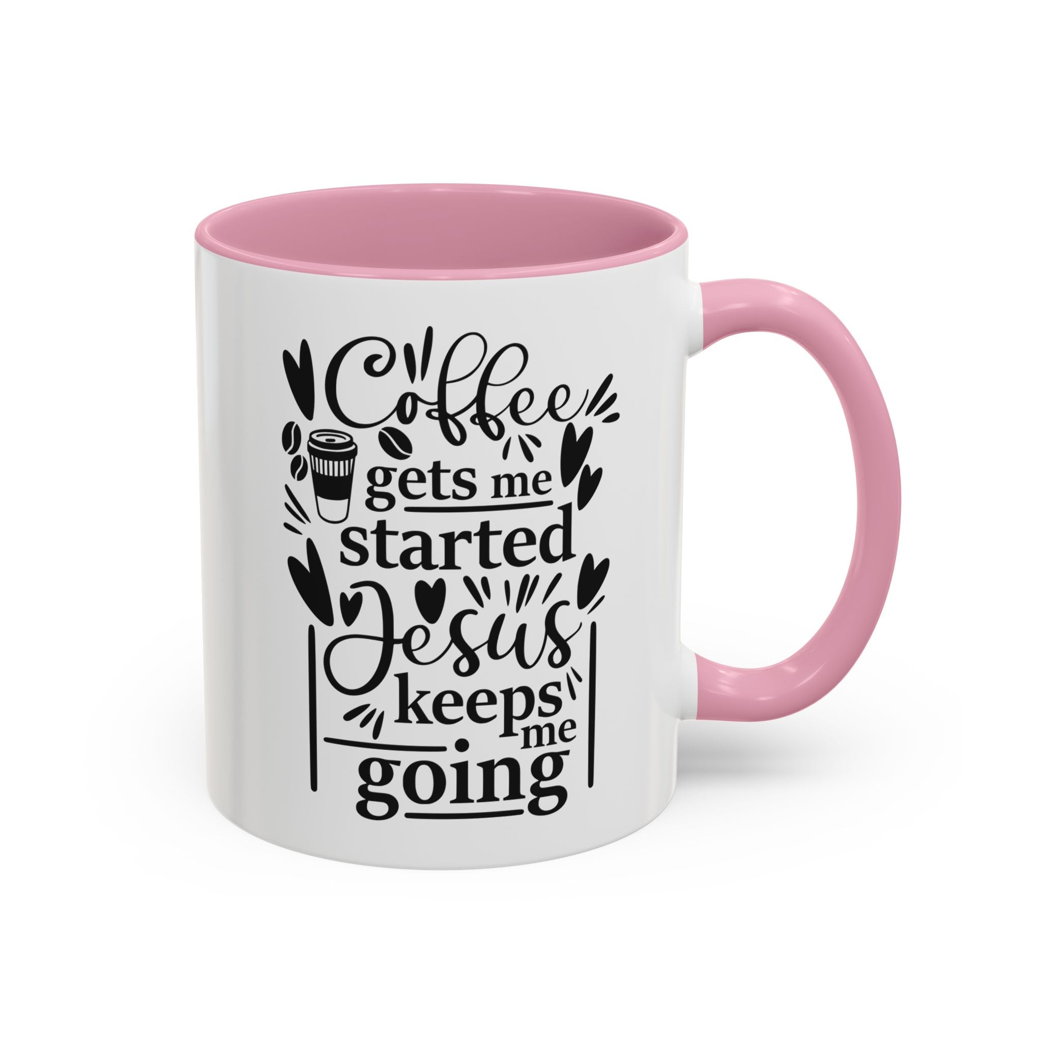 Faithful Morning Mug, Christian Coffee Cup, Religious Tea Mug, Jesus and Coffee Drinkware, Colorful Ceramic Mug