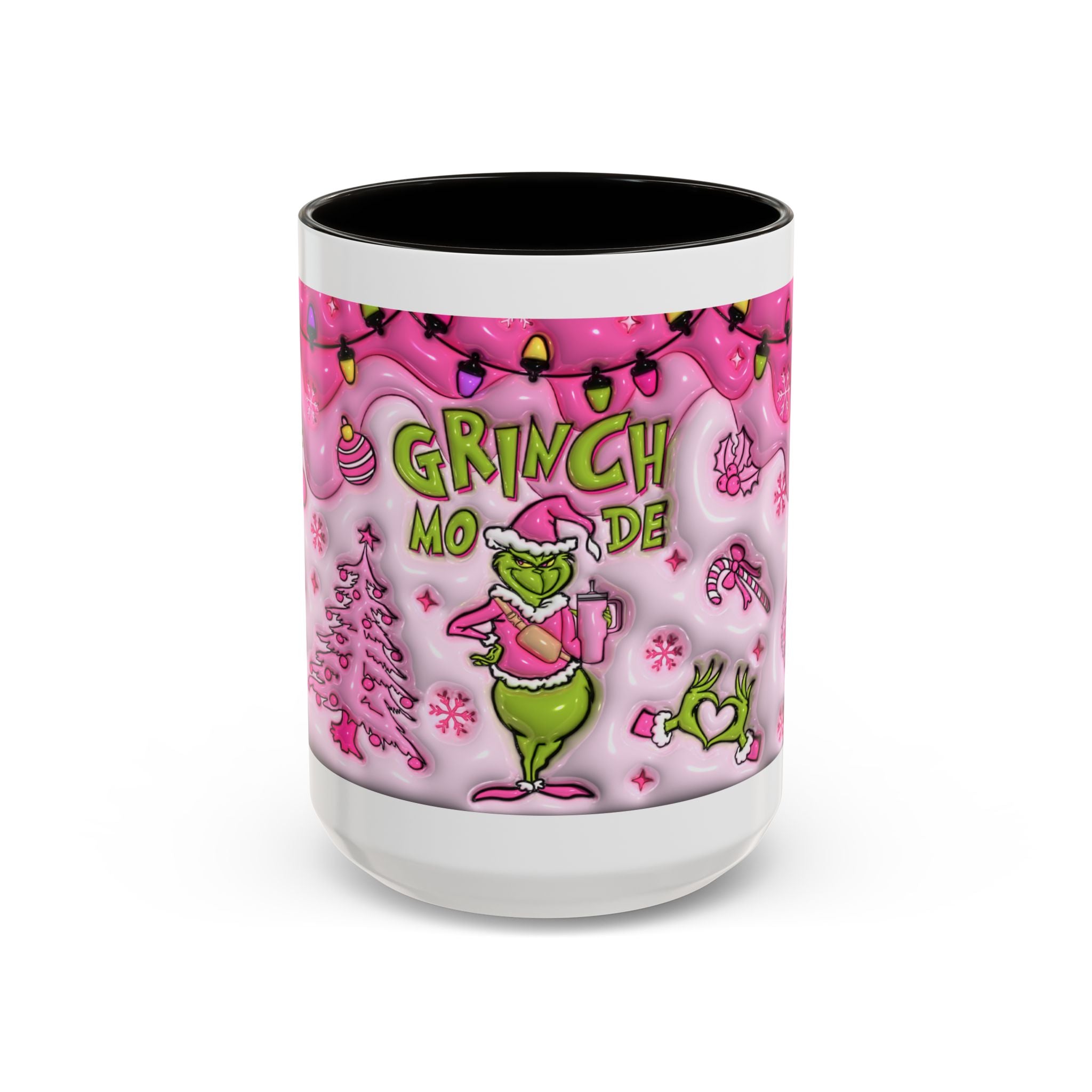 Colorful Grinch Mug, Holiday Gift, Whimsical Drinkware, Festive Coffee Cup, Christmas Decor, Grinch Mode Mug