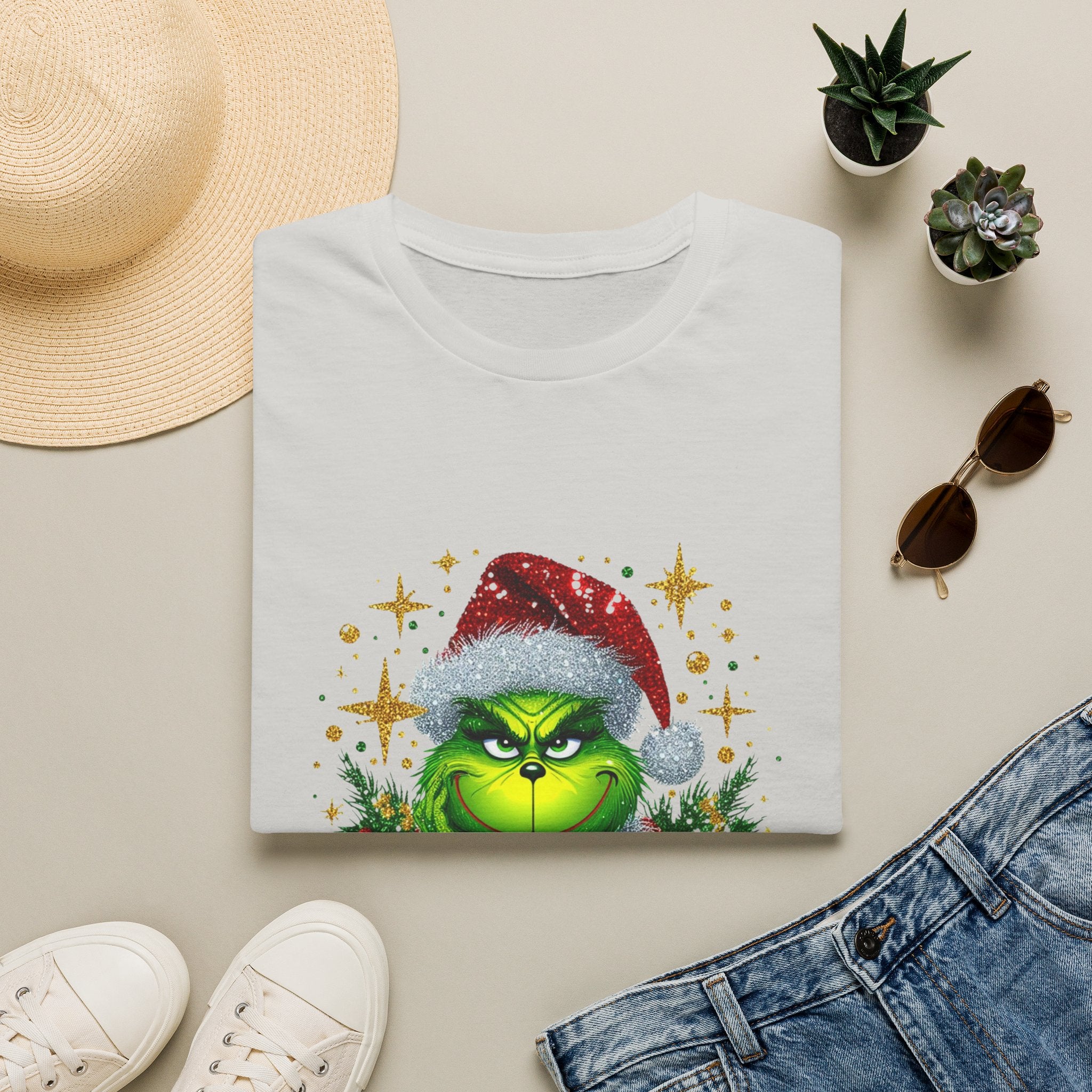 Grinch Christmas T-Shirt | Unisex Softstyle Tee | Merry Christmas Tee | Holiday Gift | Festive Apparel | Cute Grinch Shirt | Xmas Fashion
