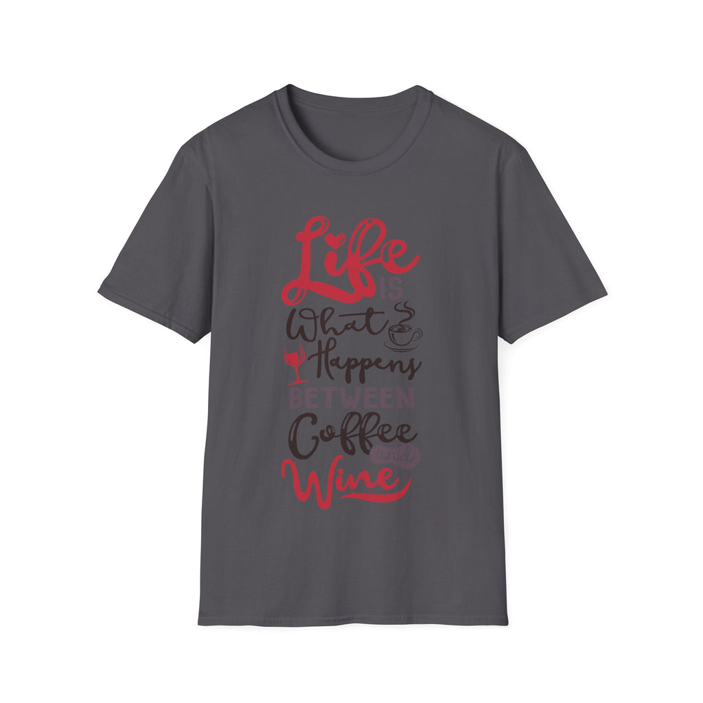 Coffee and Wine - Men's and Woman's Soft style T-Shirt