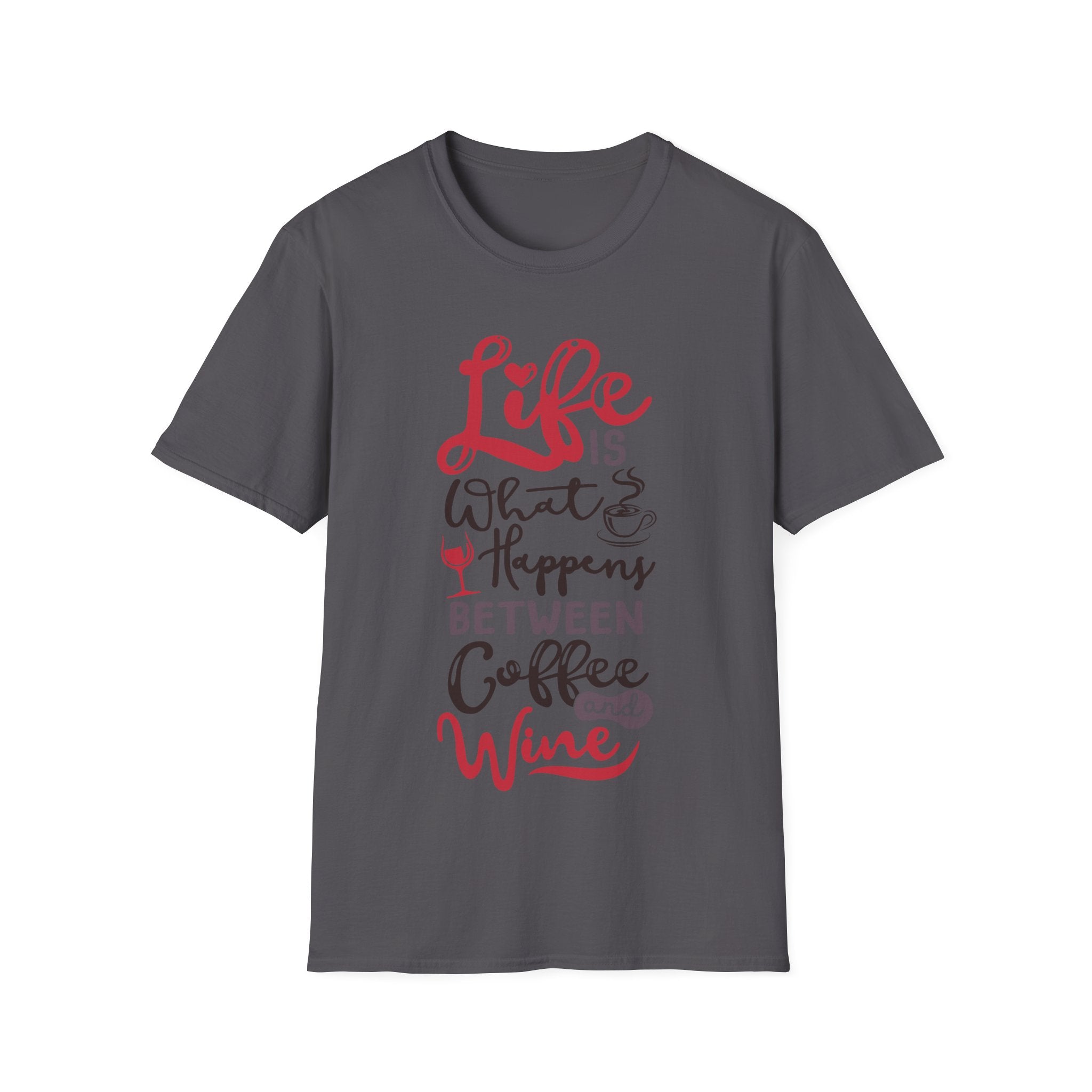 Coffee and Wine - Men's and Woman's Soft style T-Shirt