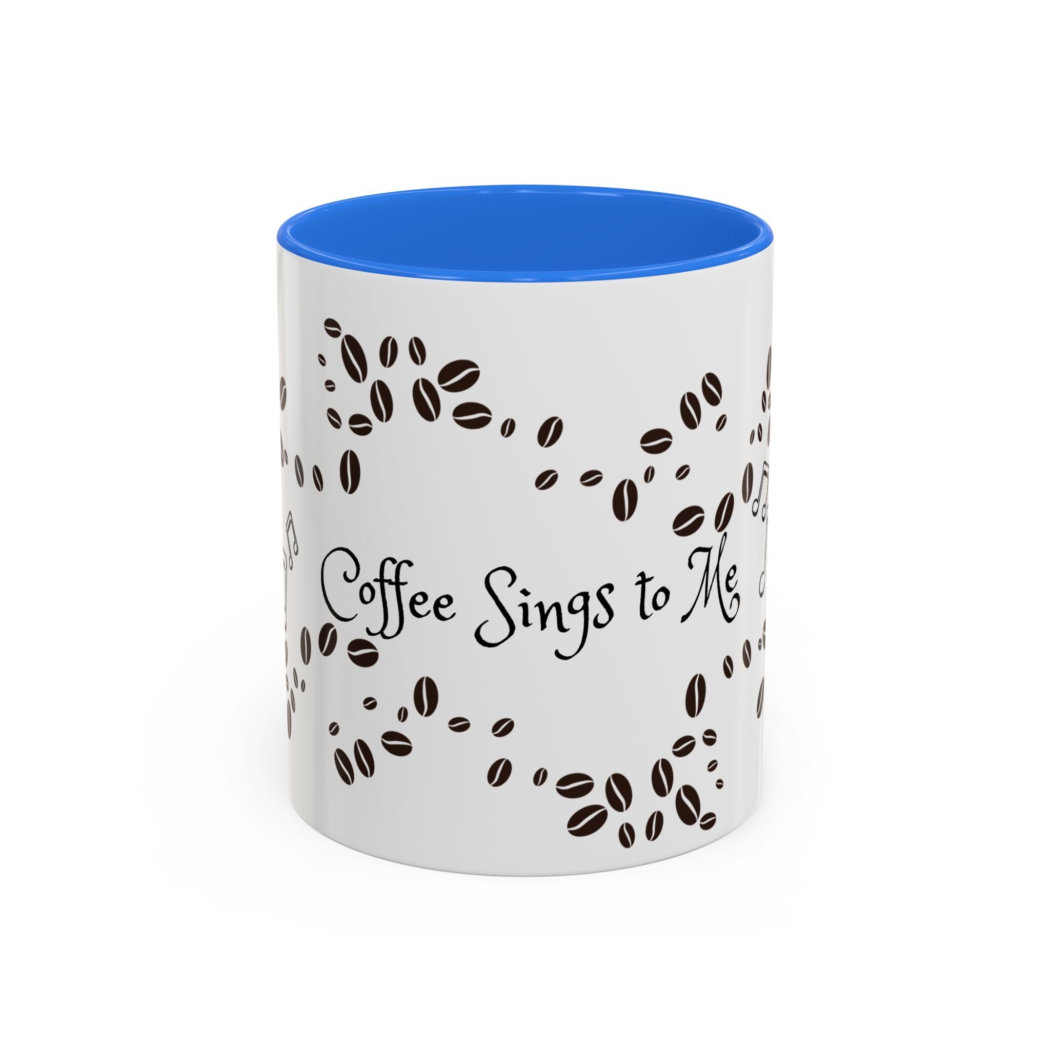Coffee Sings to Me Mug — 11oz/15oz Ceramic Coffee Bean Music Mug
