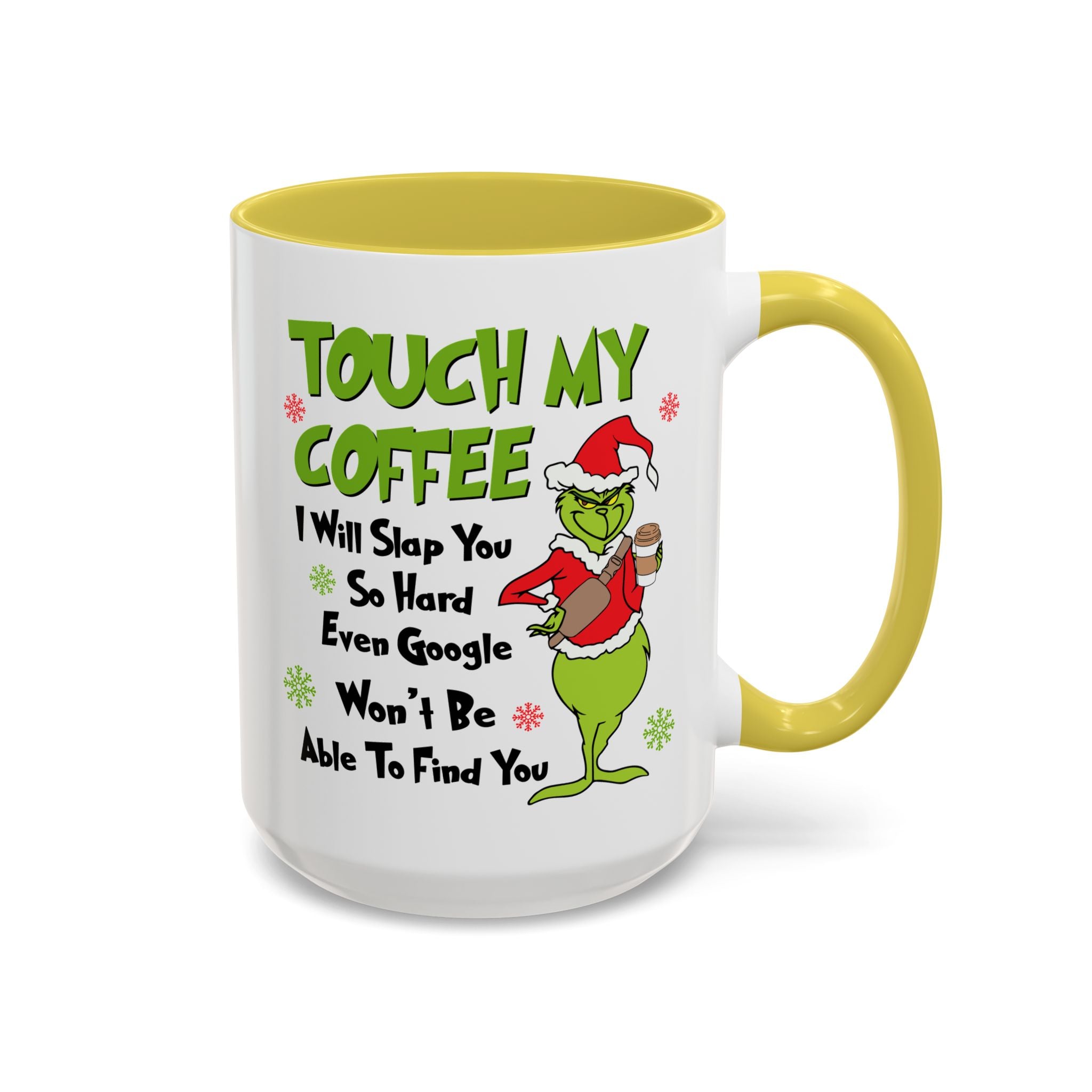 Colorful Grinch Coffee Mug - Fun Holiday Cup, Unique Gift, 11oz & 15oz Sizes, Perfect for Christmas, Funny Humor Mug, Coffee Lover's Delight