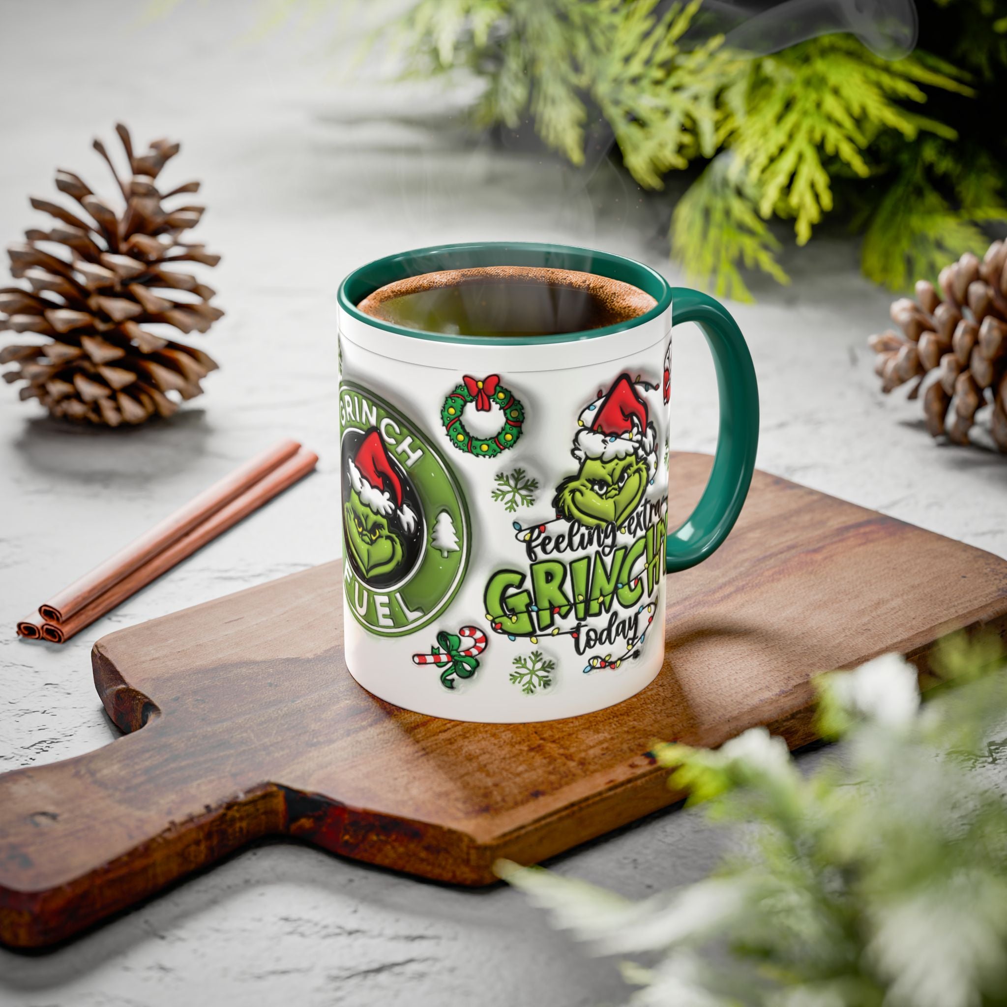 Grinch-themed Coffee Mug, Fun Holiday Gift, Christmas Mug, Grinch Fuel, Unique Grinchy Decor, Extra Grinchy Mug