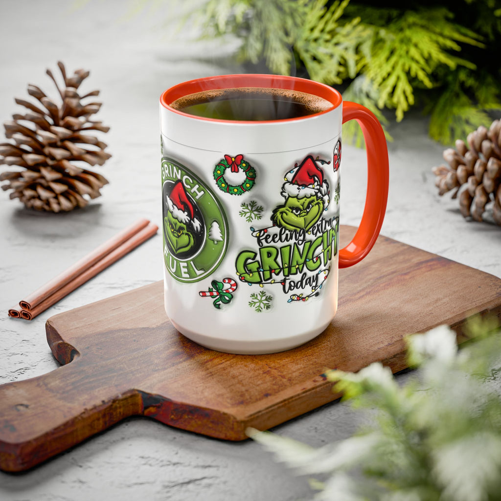 Grinch-themed Coffee Mug, Fun Holiday Gift, Christmas Mug, Grinch Fuel, Unique Grinchy Decor, Extra Grinchy Mug