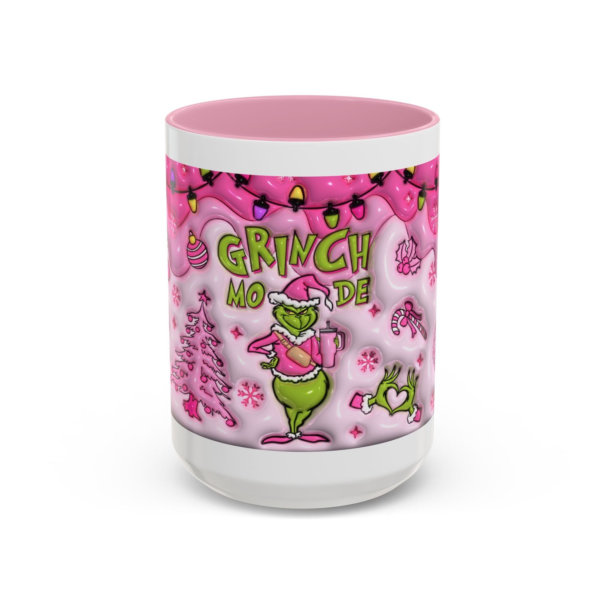 Colorful Grinch Mug, Holiday Gift, Whimsical Drinkware, Festive Coffee Cup, Christmas Decor, Grinch Mode Mug