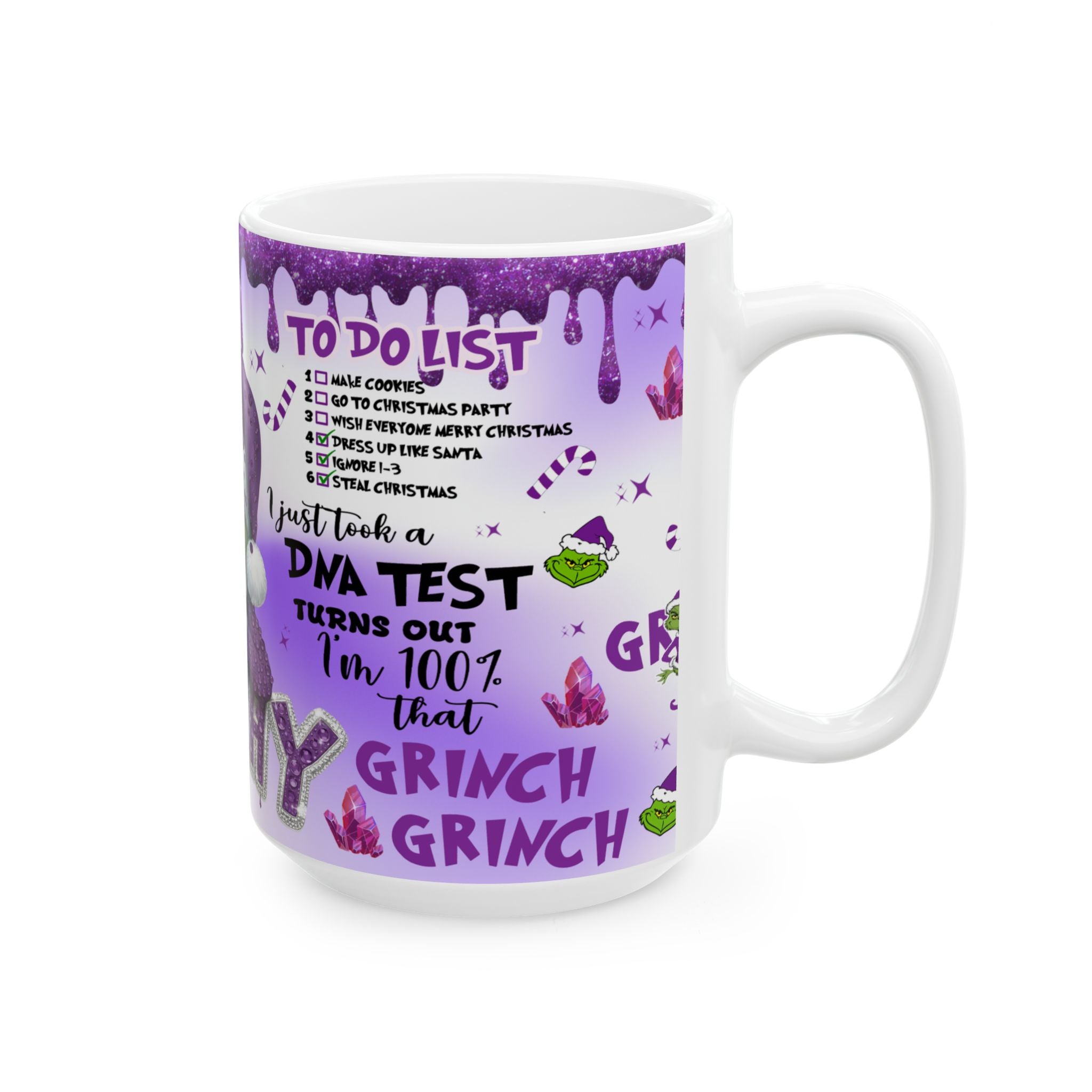 Whimsical Grinch Mug - Perfect Holiday Gift, Fun Coffee Cup, Festive Drinkware, Humor Collectible, Christmas Decor