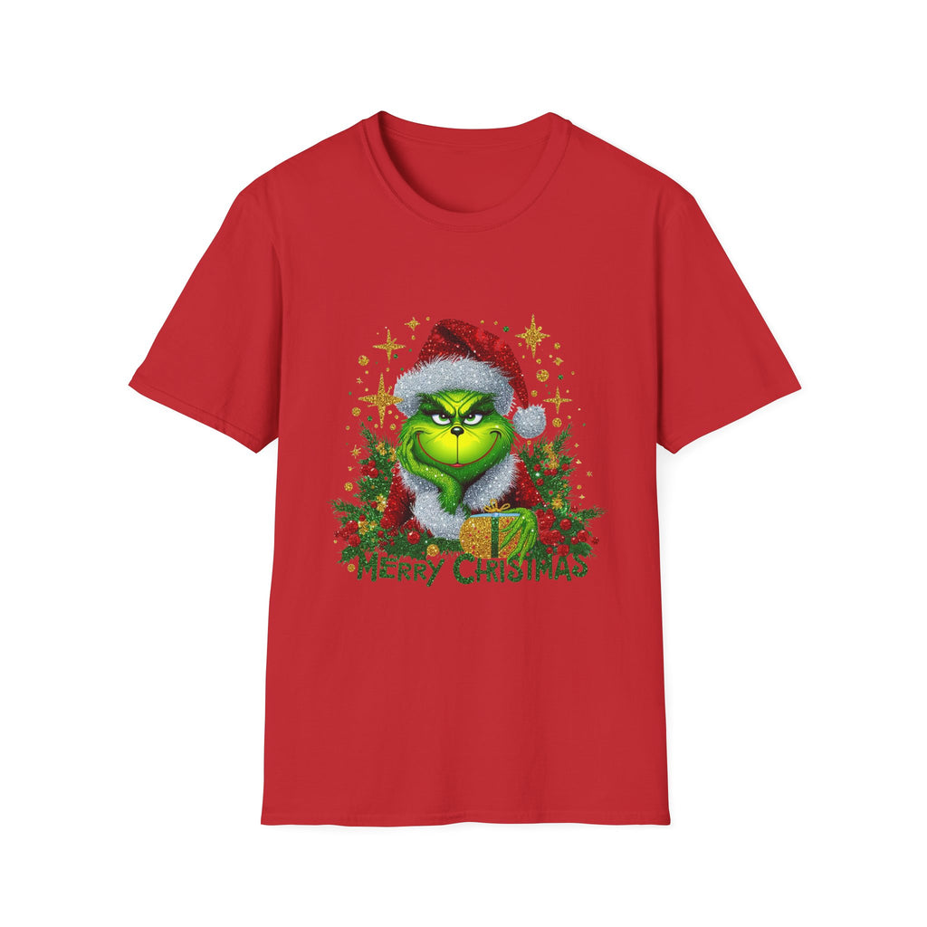 Grinch Christmas T-Shirt | Unisex Softstyle Tee | Merry Christmas Tee | Holiday Gift | Festive Apparel | Cute Grinch Shirt | Xmas Fashion