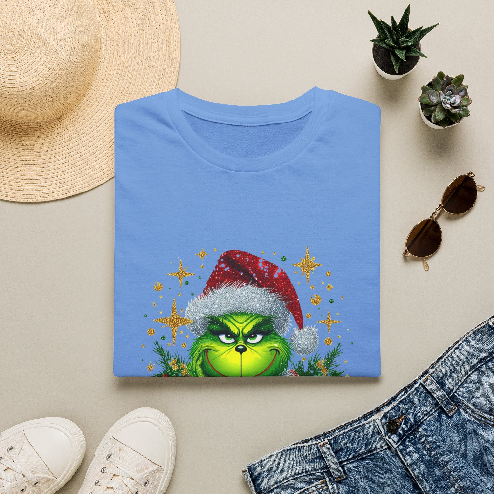 Grinch Christmas T-Shirt | Unisex Softstyle Tee | Merry Christmas Tee | Holiday Gift | Festive Apparel | Cute Grinch Shirt | Xmas Fashion
