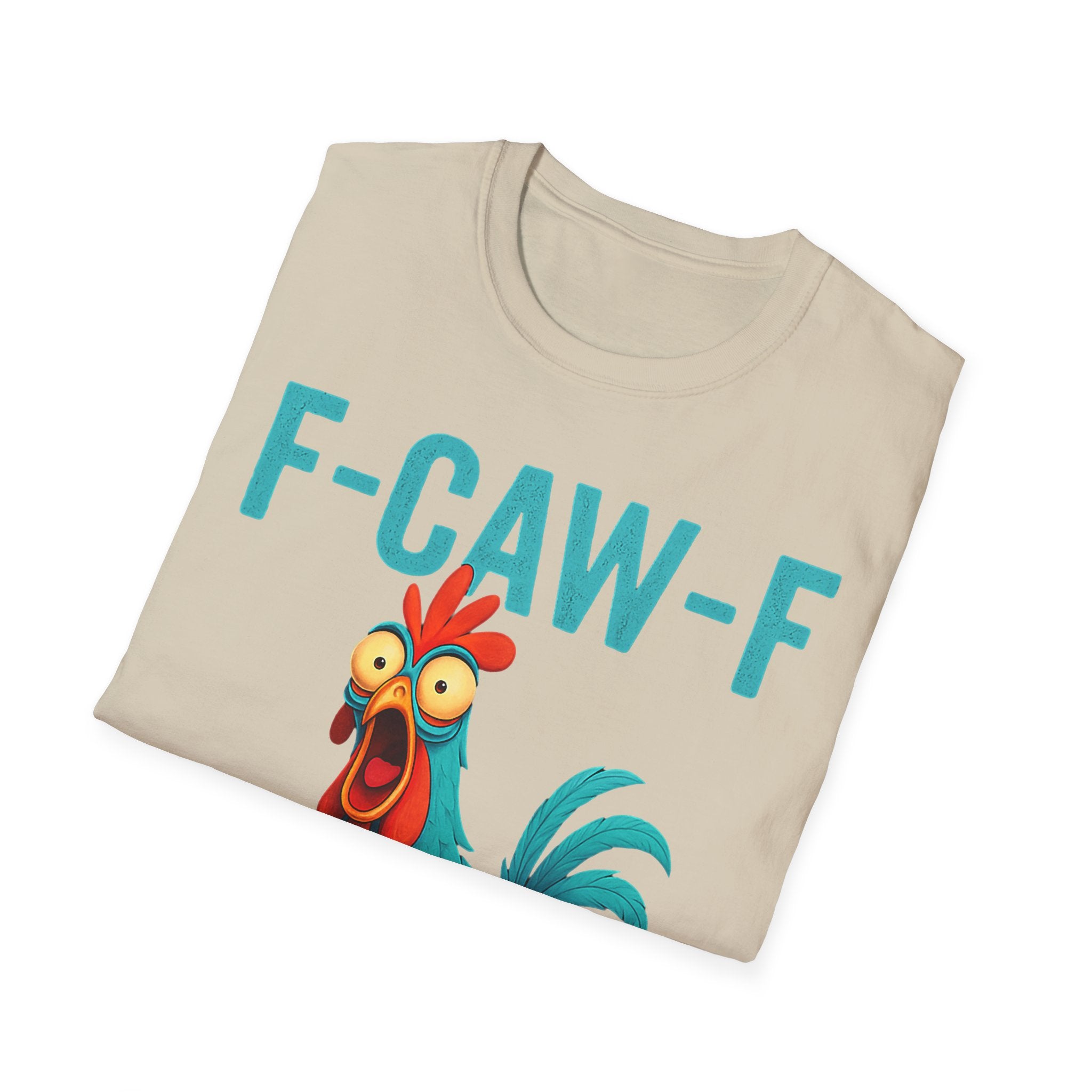 Effects of Coffee - Funny F-Caw-F Chicken T-Shirt, Humorous Tee, Gift for Poultry Lovers, Unisex Relaxed Shirt, Cartoon Animal Shirt