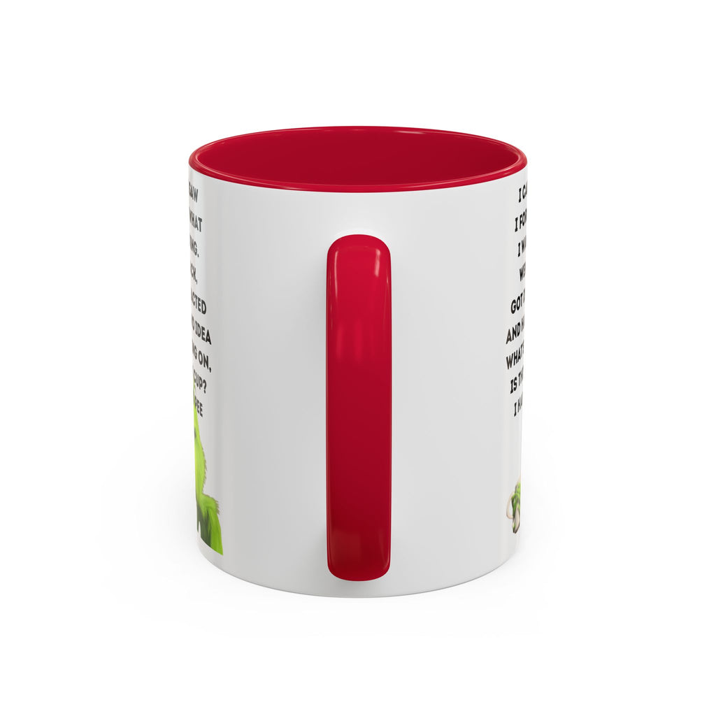 Colorful Grinch Coffee Mug, Fun Holiday Gift, Funny Tea Cup, Quirky Kitchen Decor, Grinch Fan Mug, Christmas Gift Idea