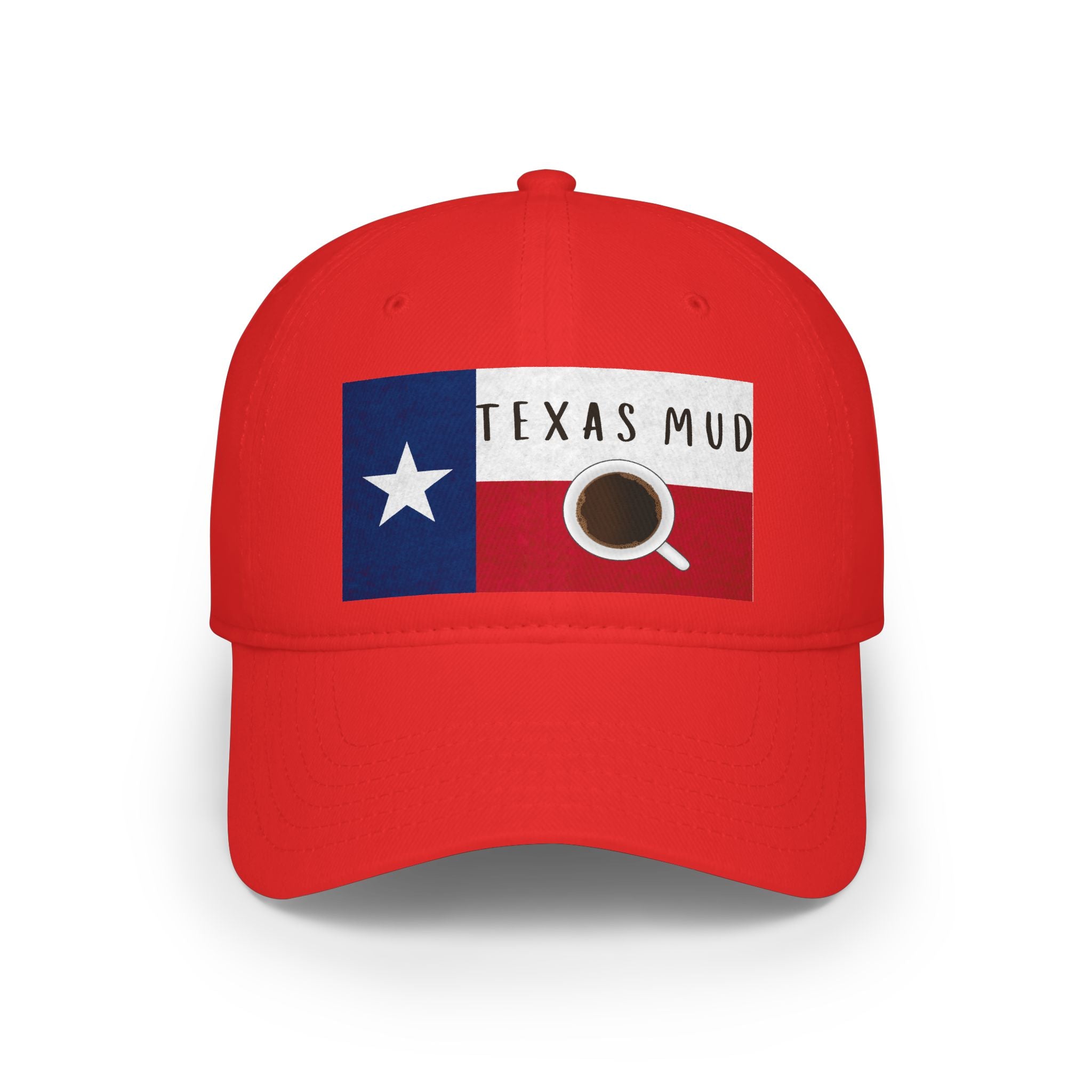 Texas Mud Coffee Flag Cap — Low Profile Baseball Hat
