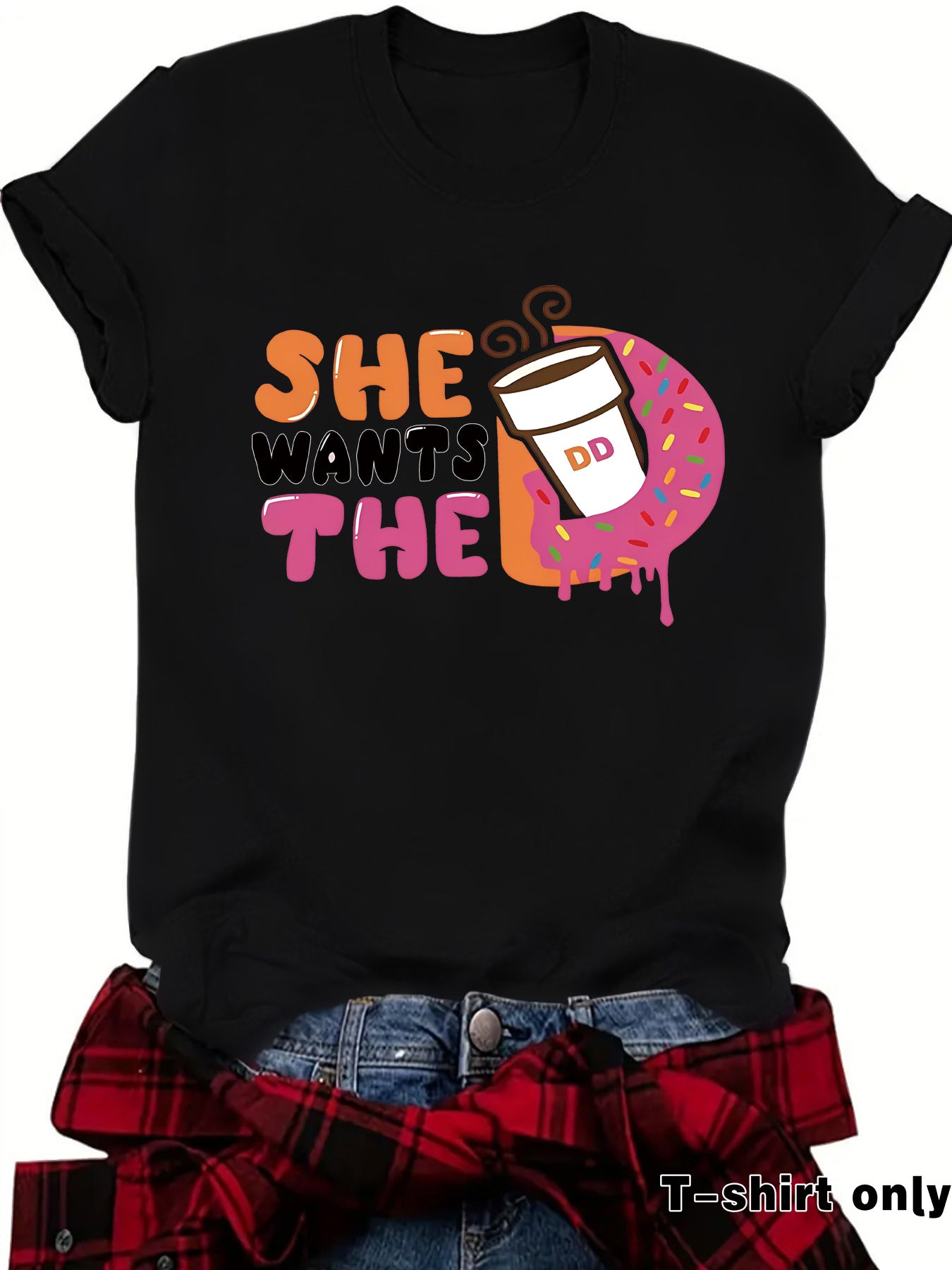 Short sleeved HE coffee pattern