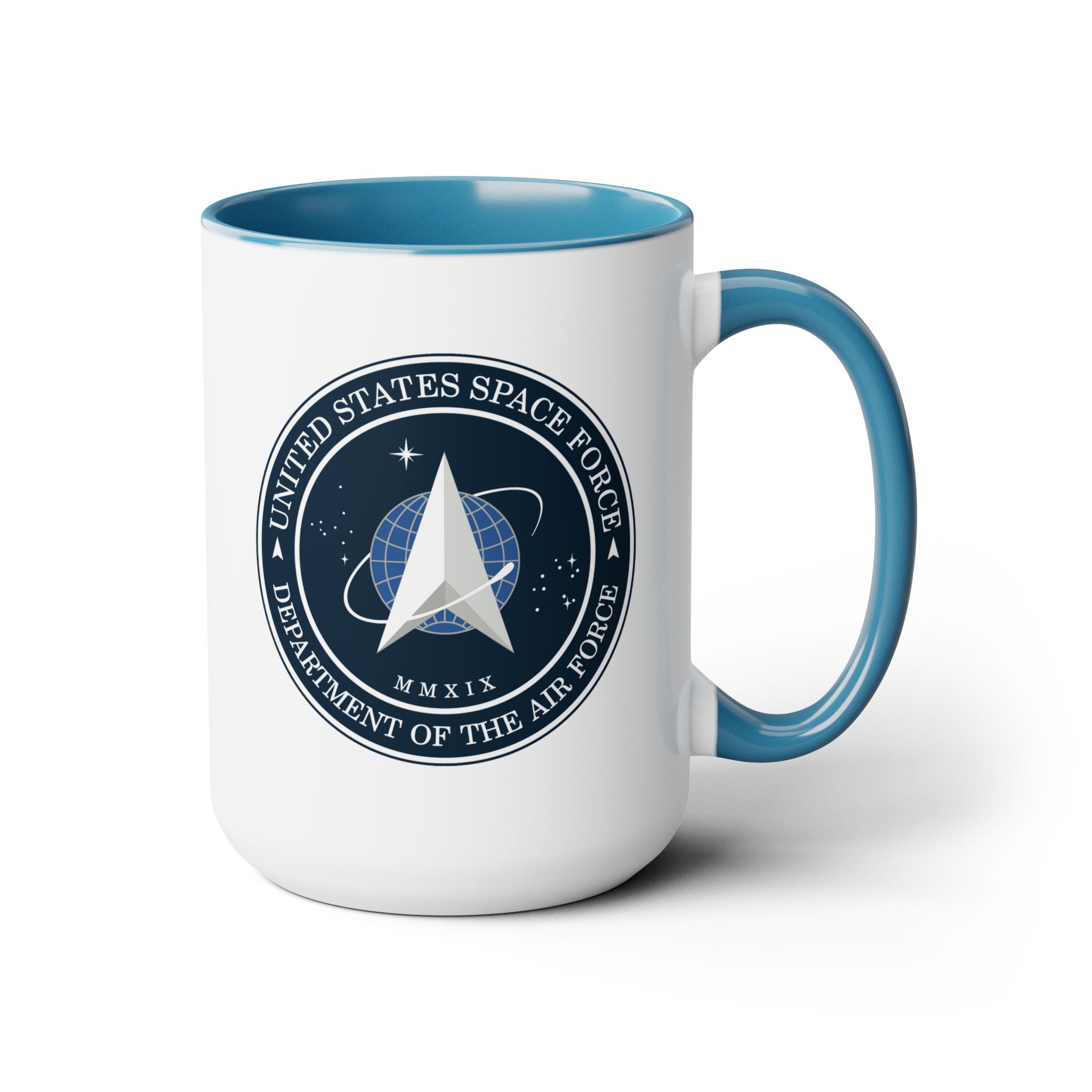 United States Space Force #SpaceForce Two-Tone Coffee Mugs, 15oz
