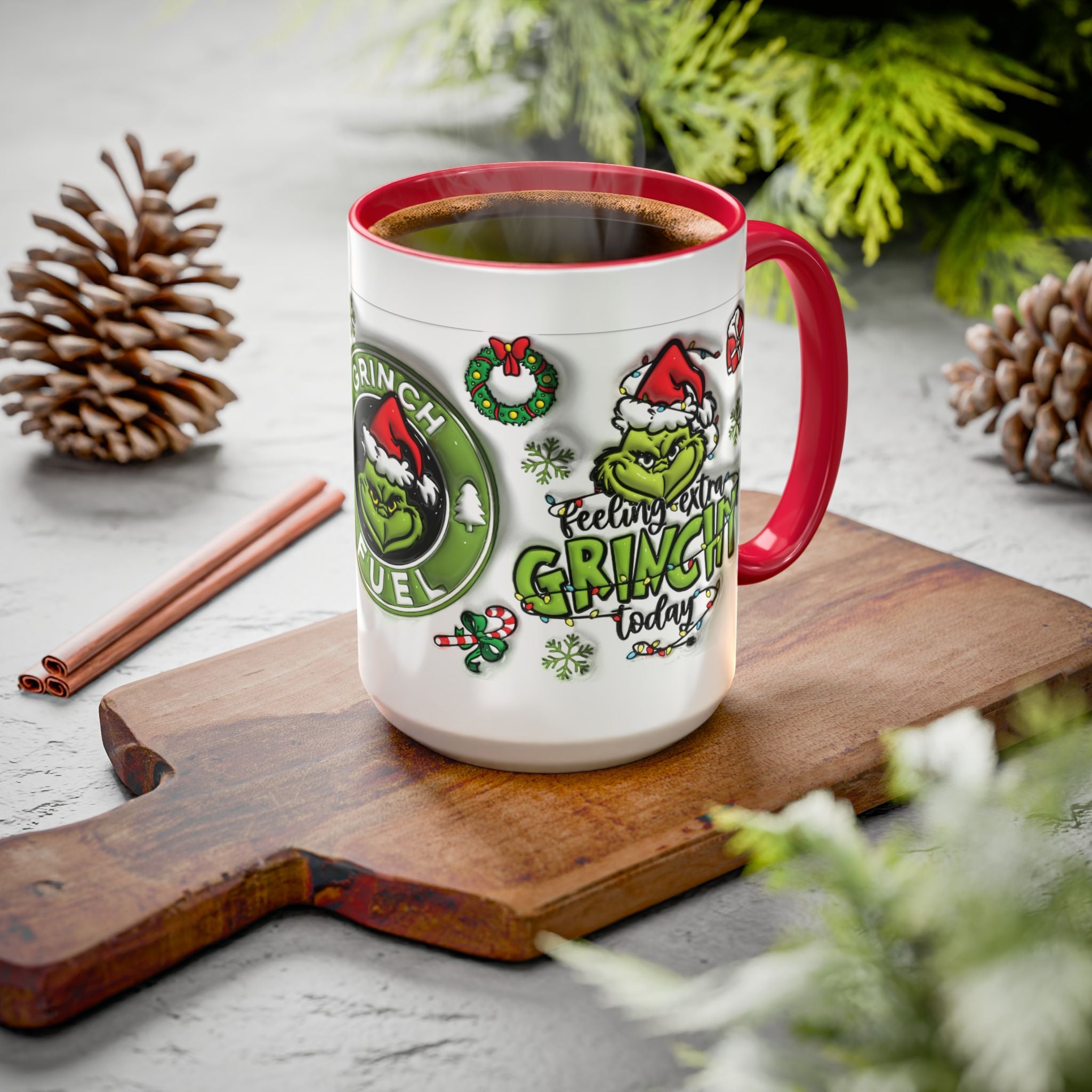 Grinch-themed Coffee Mug, Fun Holiday Gift, Christmas Mug, Grinch Fuel, Unique Grinchy Decor, Extra Grinchy Mug