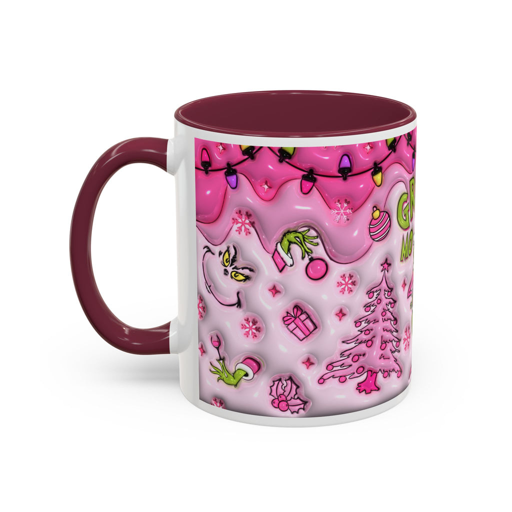 Colorful Grinch Mug, Holiday Gift, Whimsical Drinkware, Festive Coffee Cup, Christmas Decor, Grinch Mode Mug