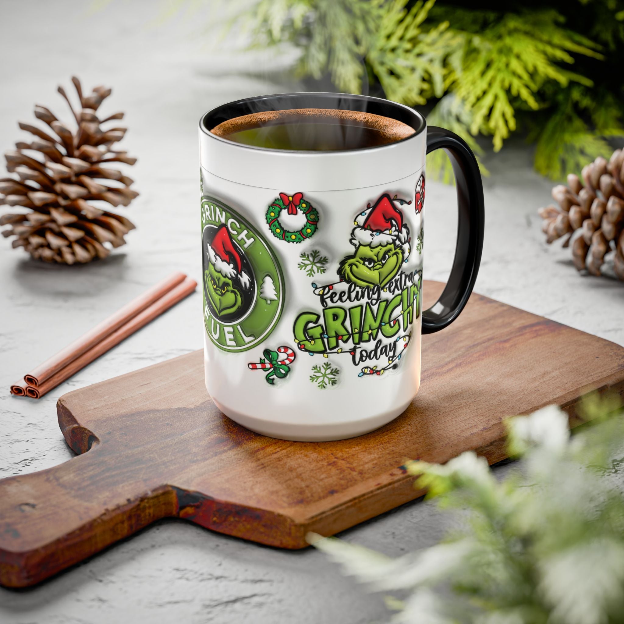 Grinch-themed Coffee Mug, Fun Holiday Gift, Christmas Mug, Grinch Fuel, Unique Grinchy Decor, Extra Grinchy Mug