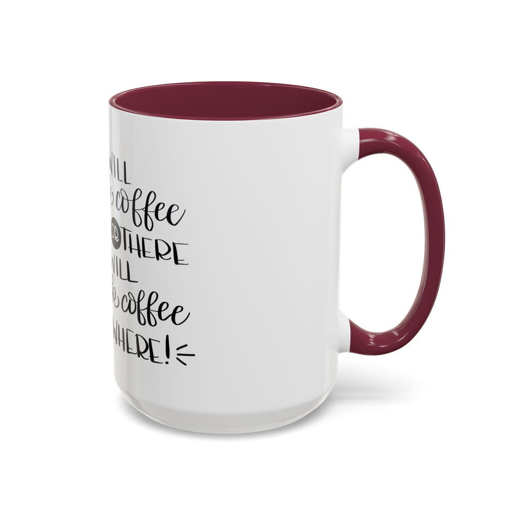 Cat in Hat Coffee Mug — "I Will Drink Coffee Here or There" 11/15oz Color Accent