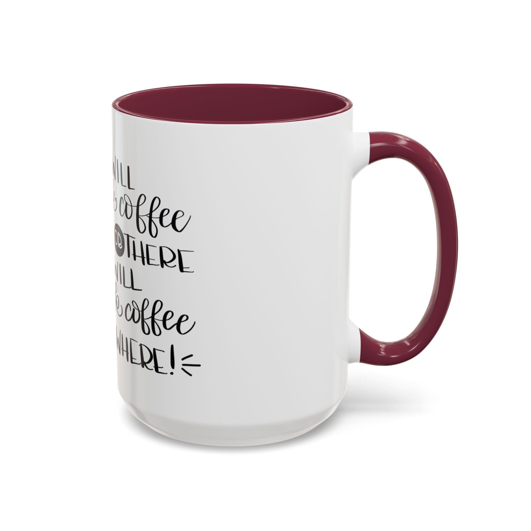 Cat in Hat Coffee Mug — "I Will Drink Coffee Here or There" 11/15oz Color Accent