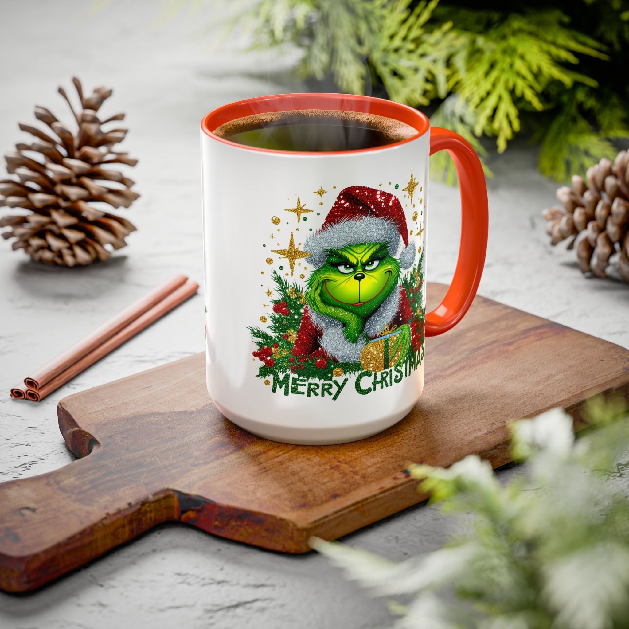 Grinchy Christmas Mug - 11oz & 15oz, Holiday Gift, Festive Beverage Cup, Winter Decorations, Fun Coffee Mug, Grinch Lover Gift