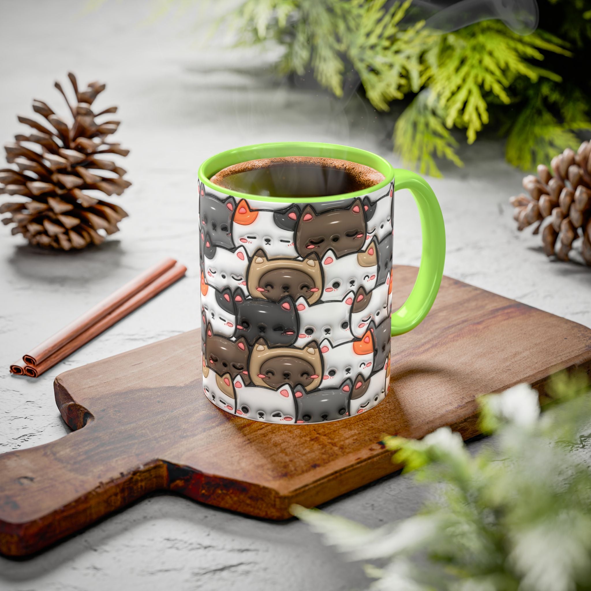 Colorful Cat Mugs - Cute Pet Lover Gift, Cat-Themed Coffee Cup, Cat Lover's Mug, Fun Kitchen Decor, Feline Art Drinkware