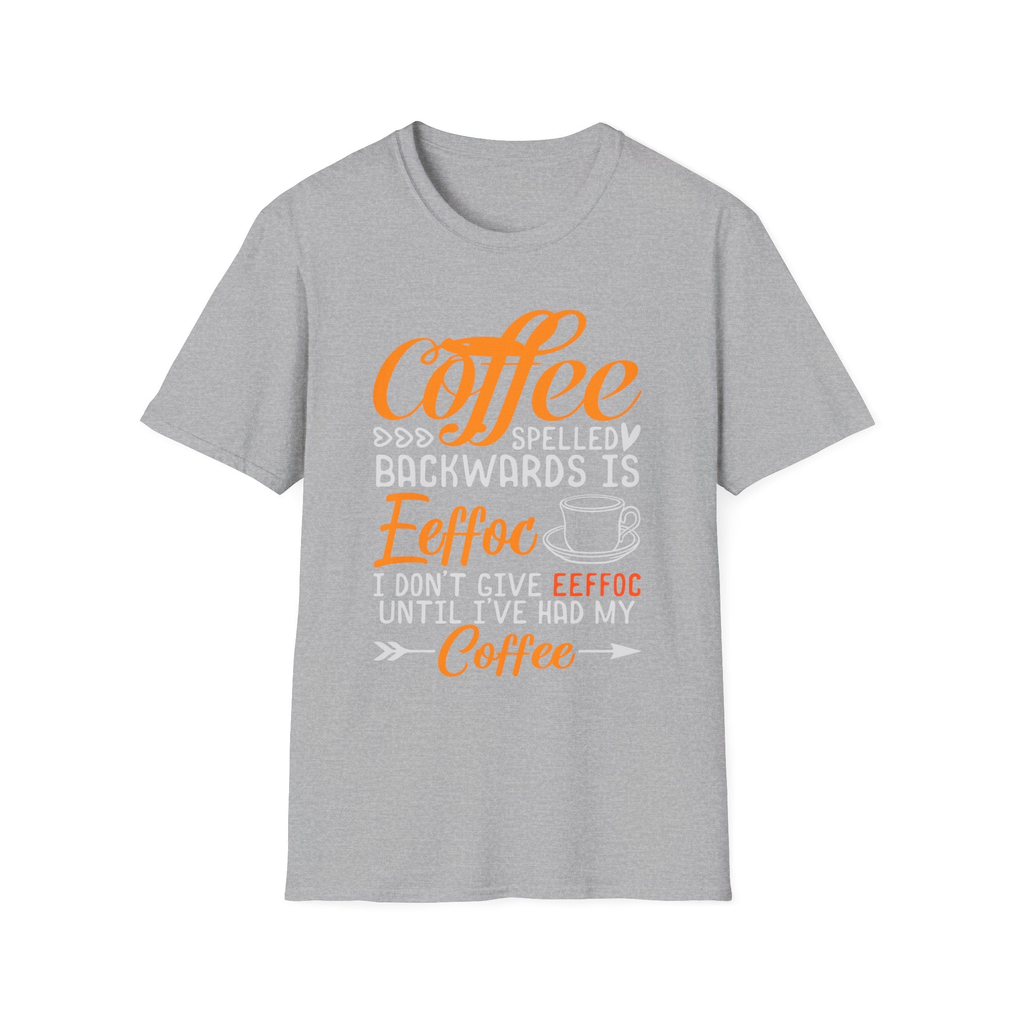 Eeffoc Coffee T-Shirt, Unisex Tee, Caffeine Lover Shirt, Funny Graphic Tee, Coffee Gift for Men and Women