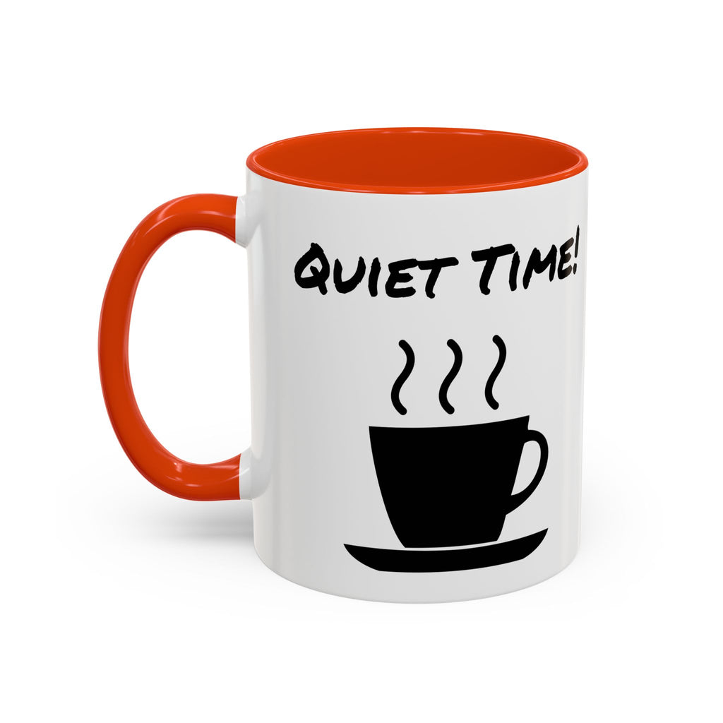 Quiet Time Coffee Mug — Black Accent 11oz/15oz