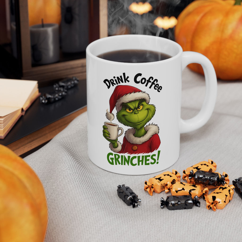 Grinch Coffee Ceramic Mug - Perfect Holiday Gift, Xmas Mug, Funny Coffee Cup, Grinch Lovers, Christmas Decor