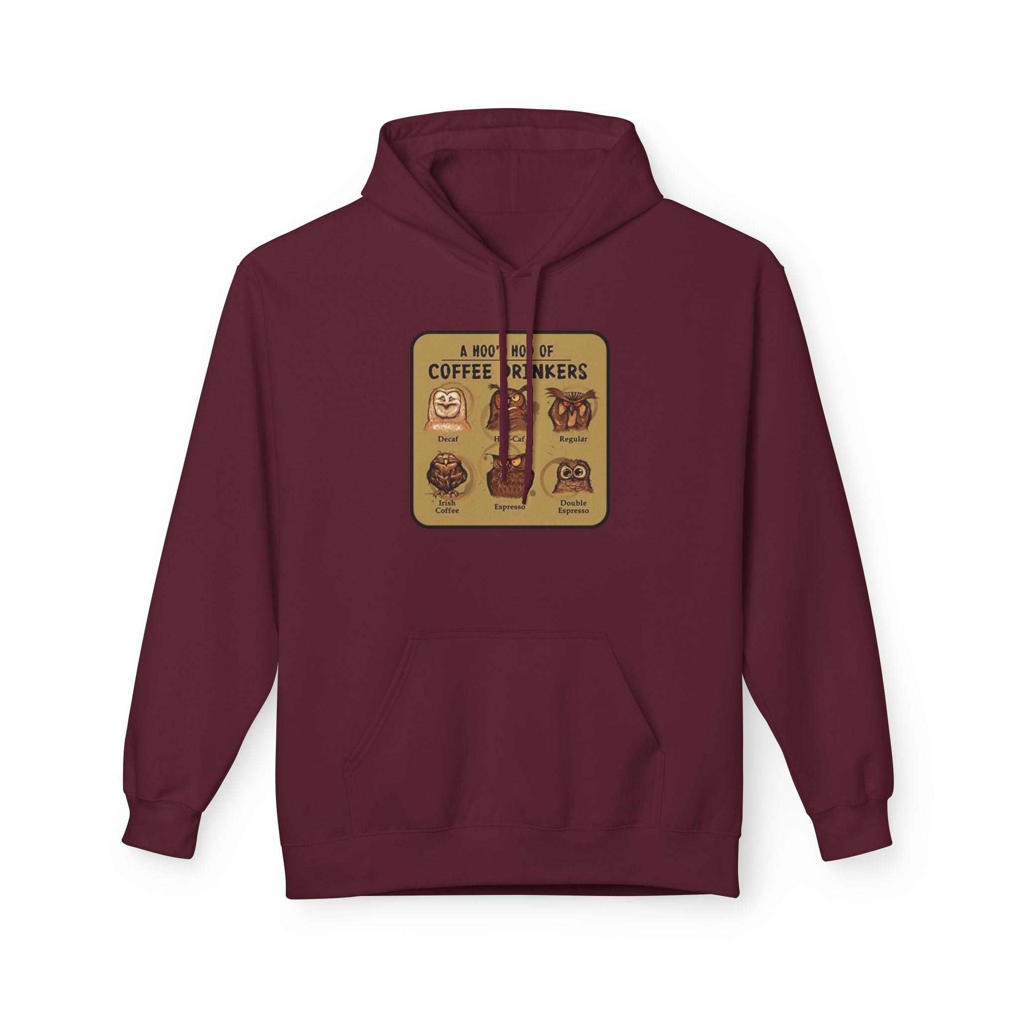 Coffee Drinkers Chart Hoodie | Coffee Types Illustration, Retro Cafe Design