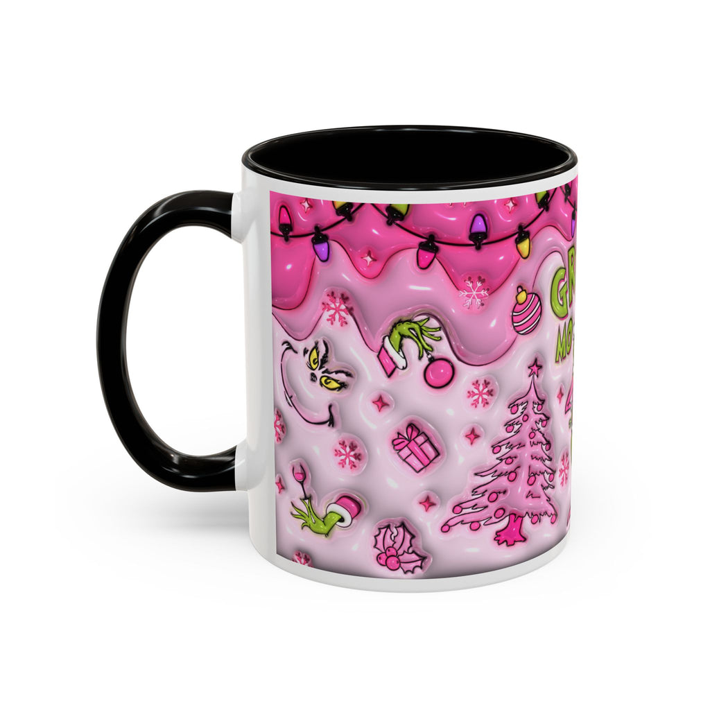Colorful Grinch Mug, Holiday Gift, Whimsical Drinkware, Festive Coffee Cup, Christmas Decor, Grinch Mode Mug