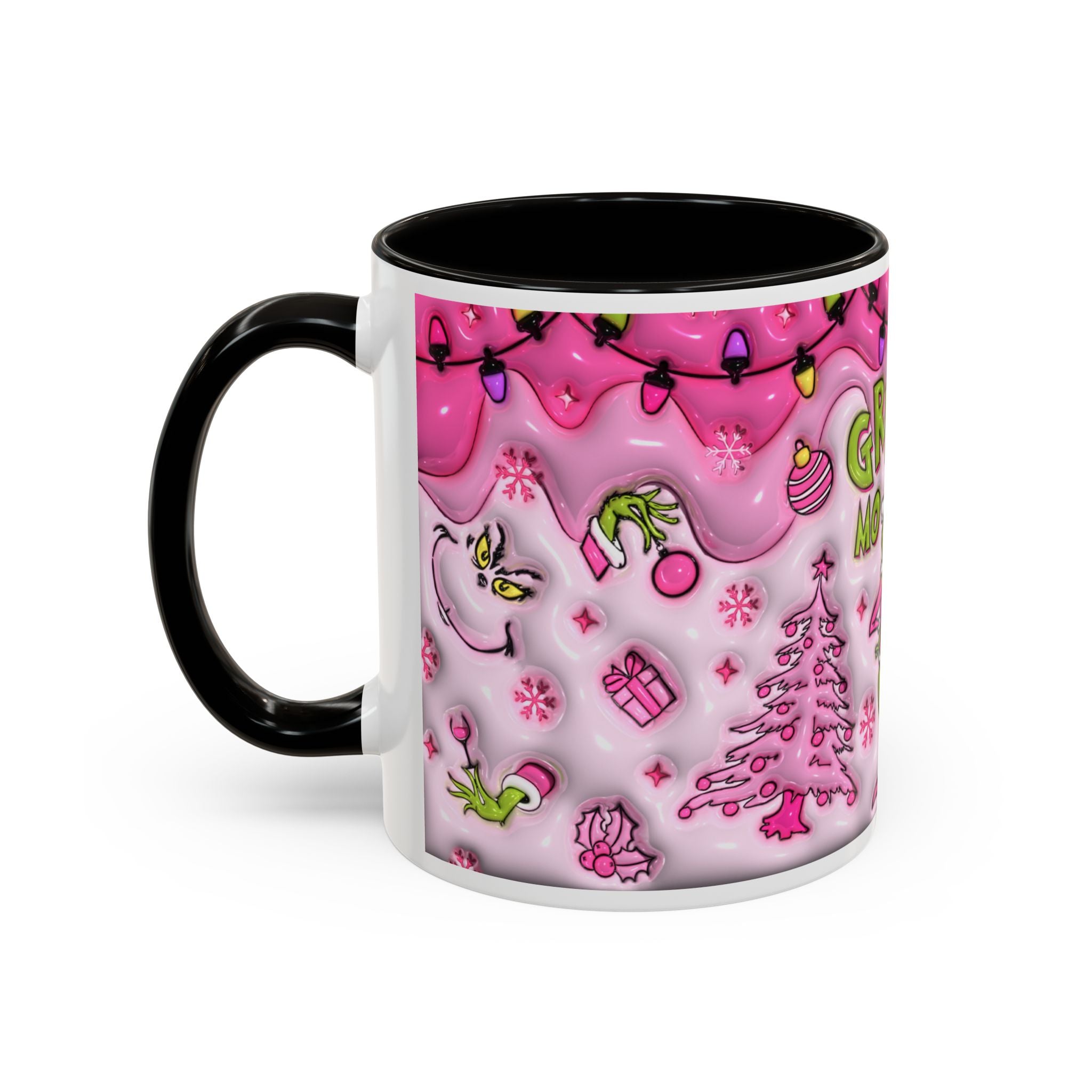 Colorful Grinch Mug, Holiday Gift, Whimsical Drinkware, Festive Coffee Cup, Christmas Decor, Grinch Mode Mug
