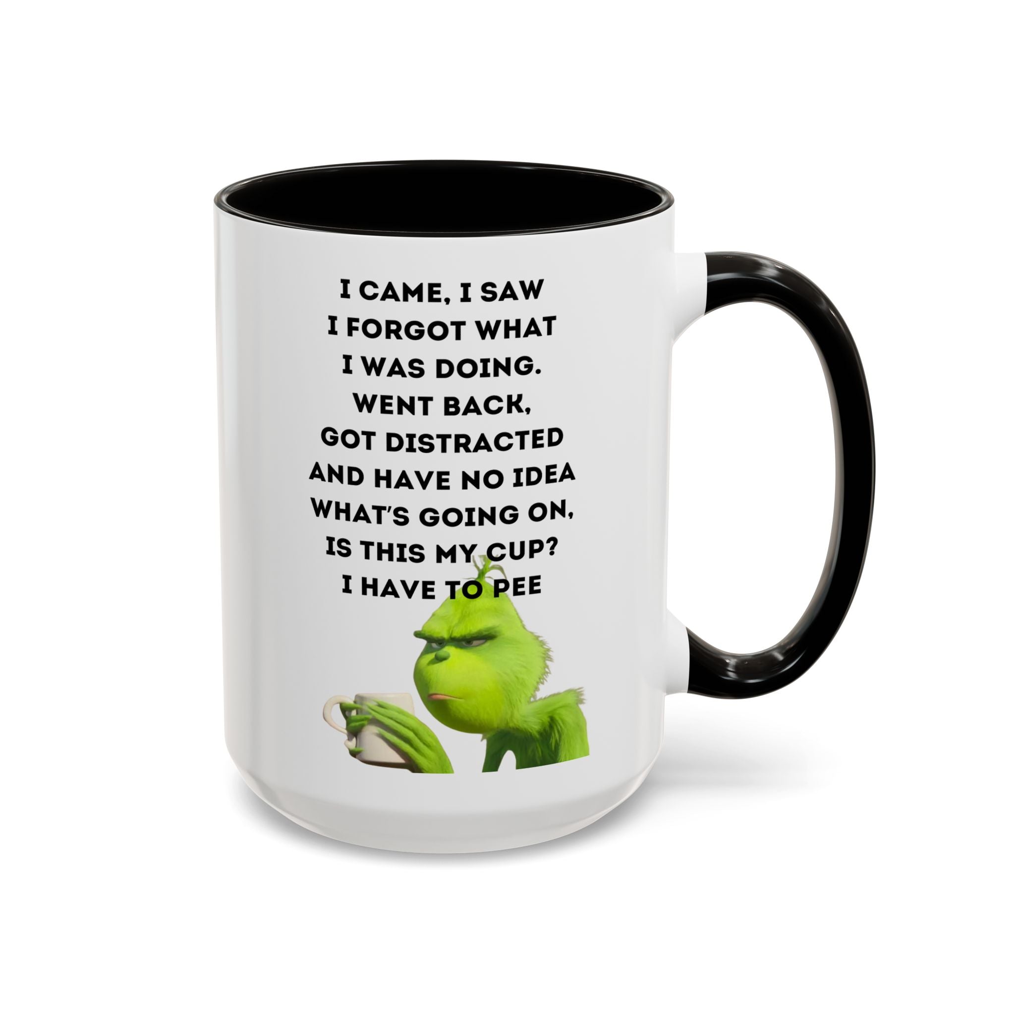 Colorful Grinch Coffee Mug, Fun Holiday Gift, Funny Tea Cup, Quirky Kitchen Decor, Grinch Fan Mug, Christmas Gift Idea
