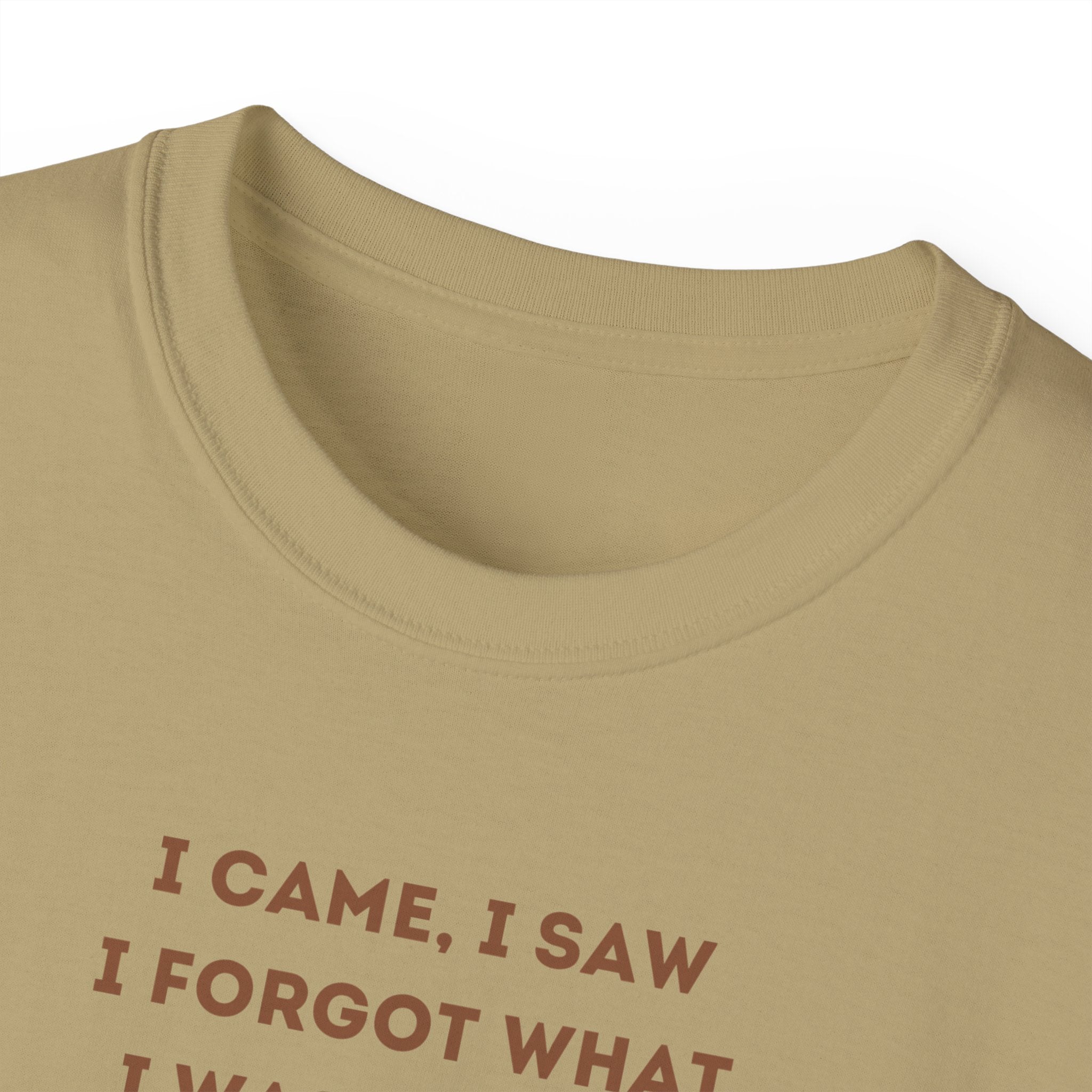 I Have to Pee - Funny Coffee Lover Tee - I Came, I Saw, Distraction Humor Shirt, Perfect for Birthdays, Gifts, Coffee Addicts, Everyday Wear