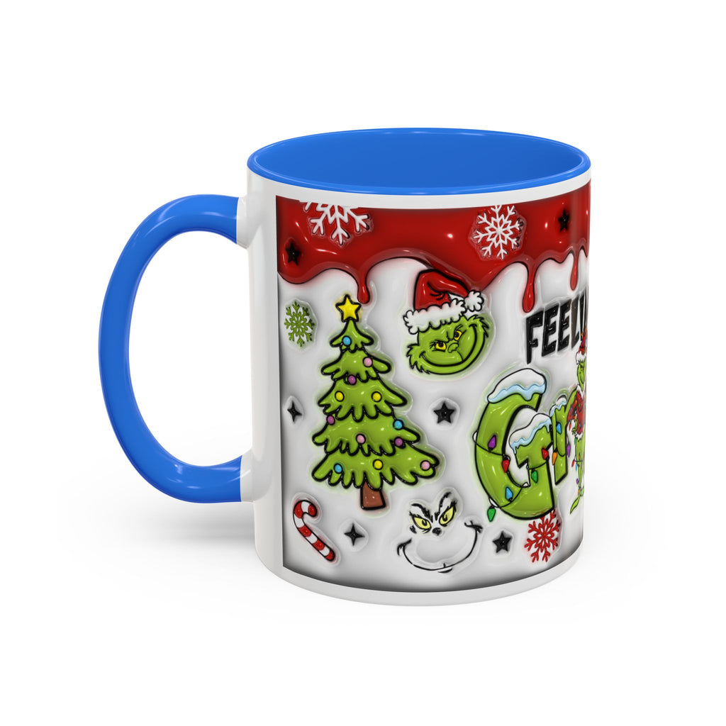 Grinch Holiday Mug - Feeling Extra Grinchy Today! Christmas Gift, Funny Coffee Cup, Holiday Decor, Winter Warmth