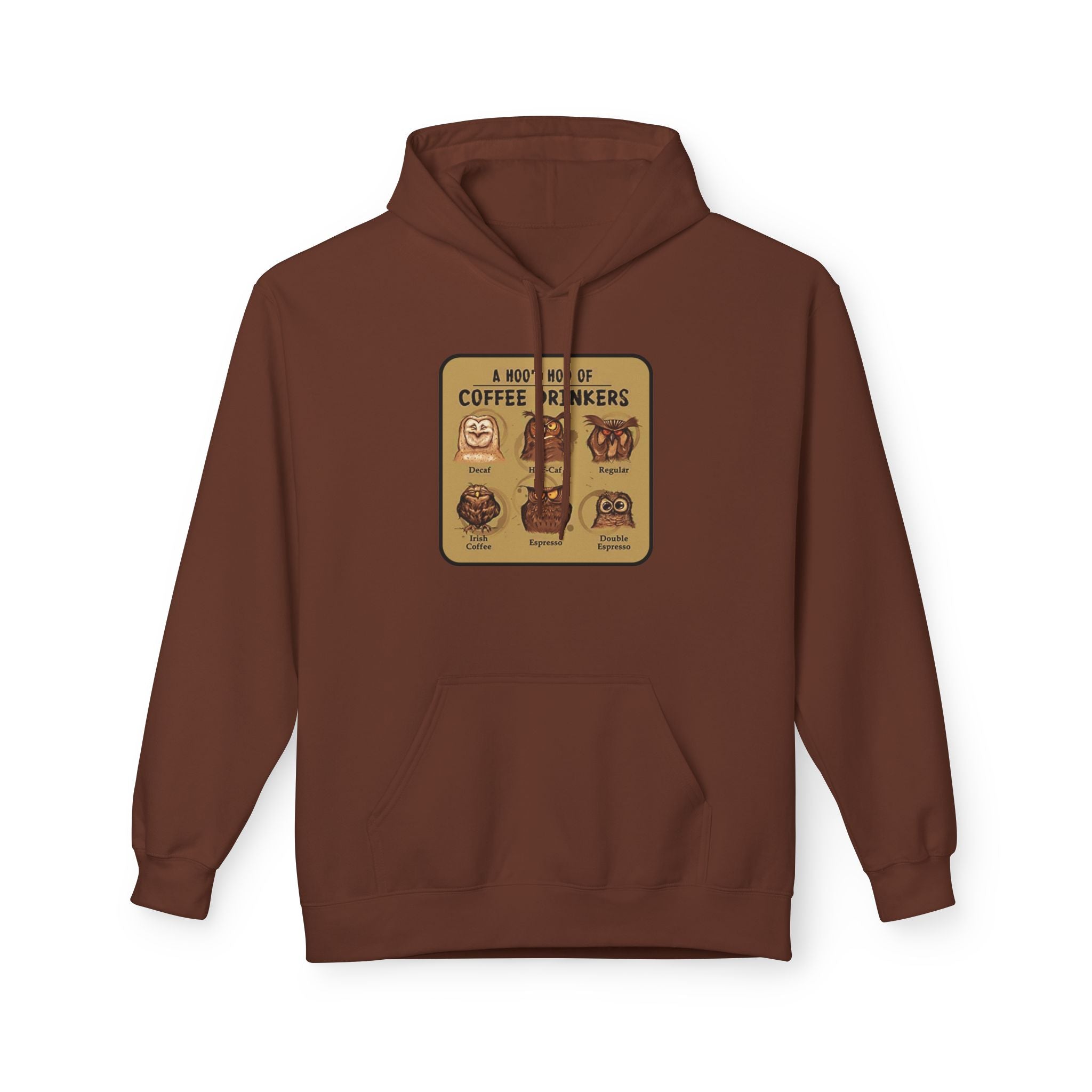 Coffee Drinkers Chart Hoodie | Coffee Types Illustration, Retro Cafe Design