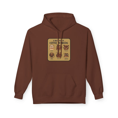 Coffee Drinkers Chart Hoodie | Coffee Types Illustration, Retro Cafe Design